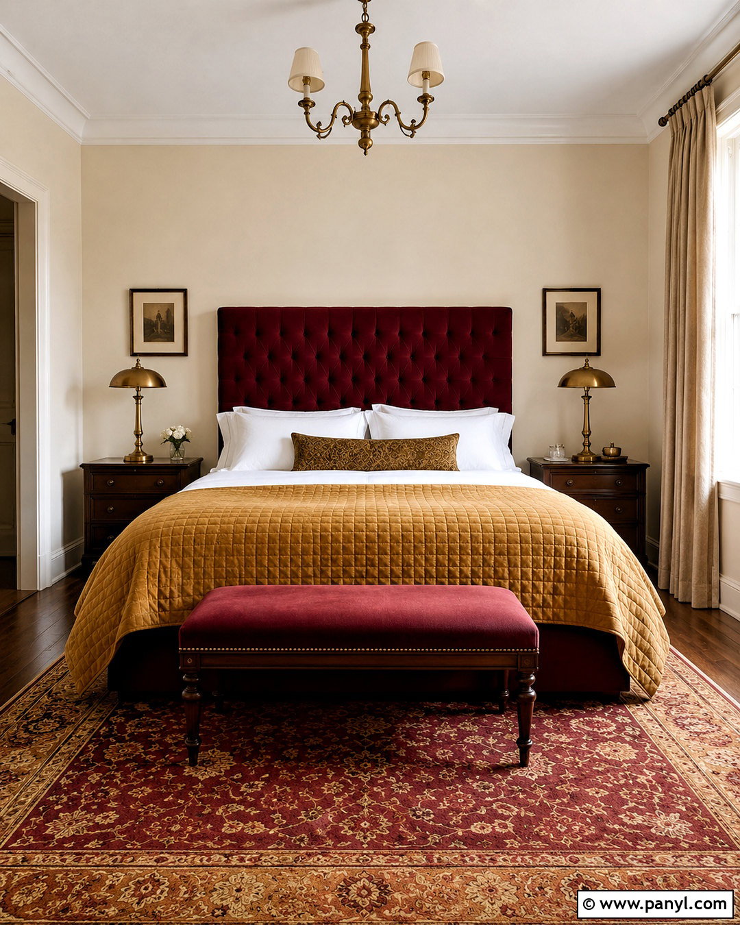 Ochre And Burgundy Bedroom - 20 ochre bedroom ideas