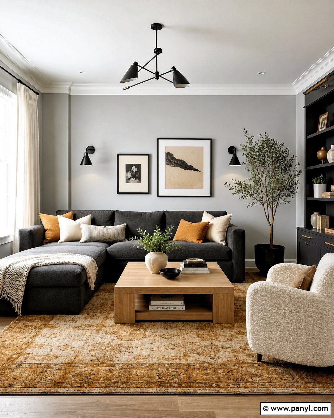Ochre And Gray Living Room - 20 ochre living room ideas