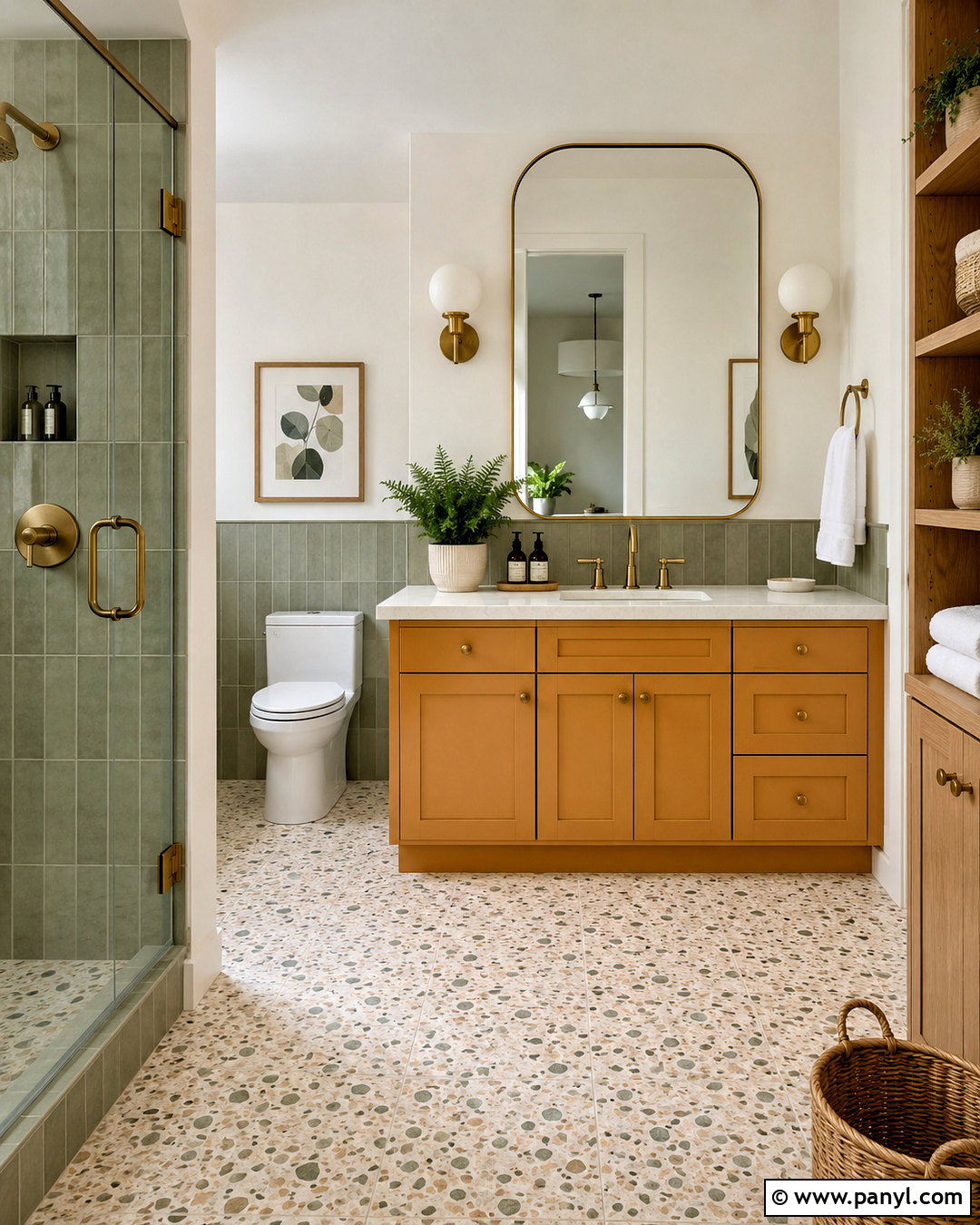 Ochre And Sage Green Bathroom - 20 ochre color palette ideas