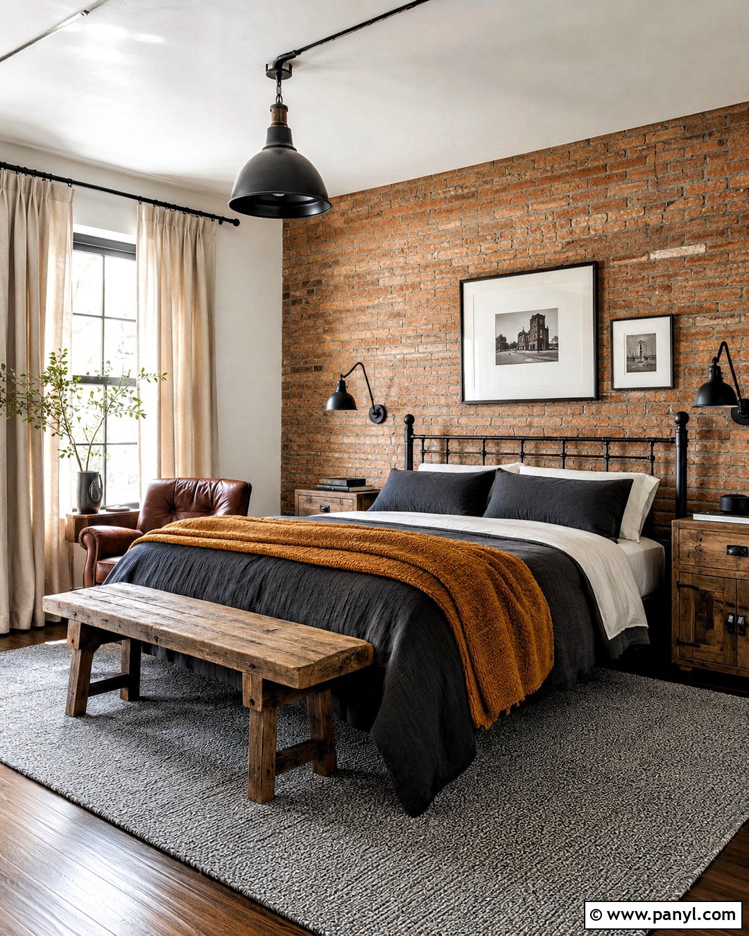 Ochre Industrial Bedroom - 20 ochre bedroom ideas
