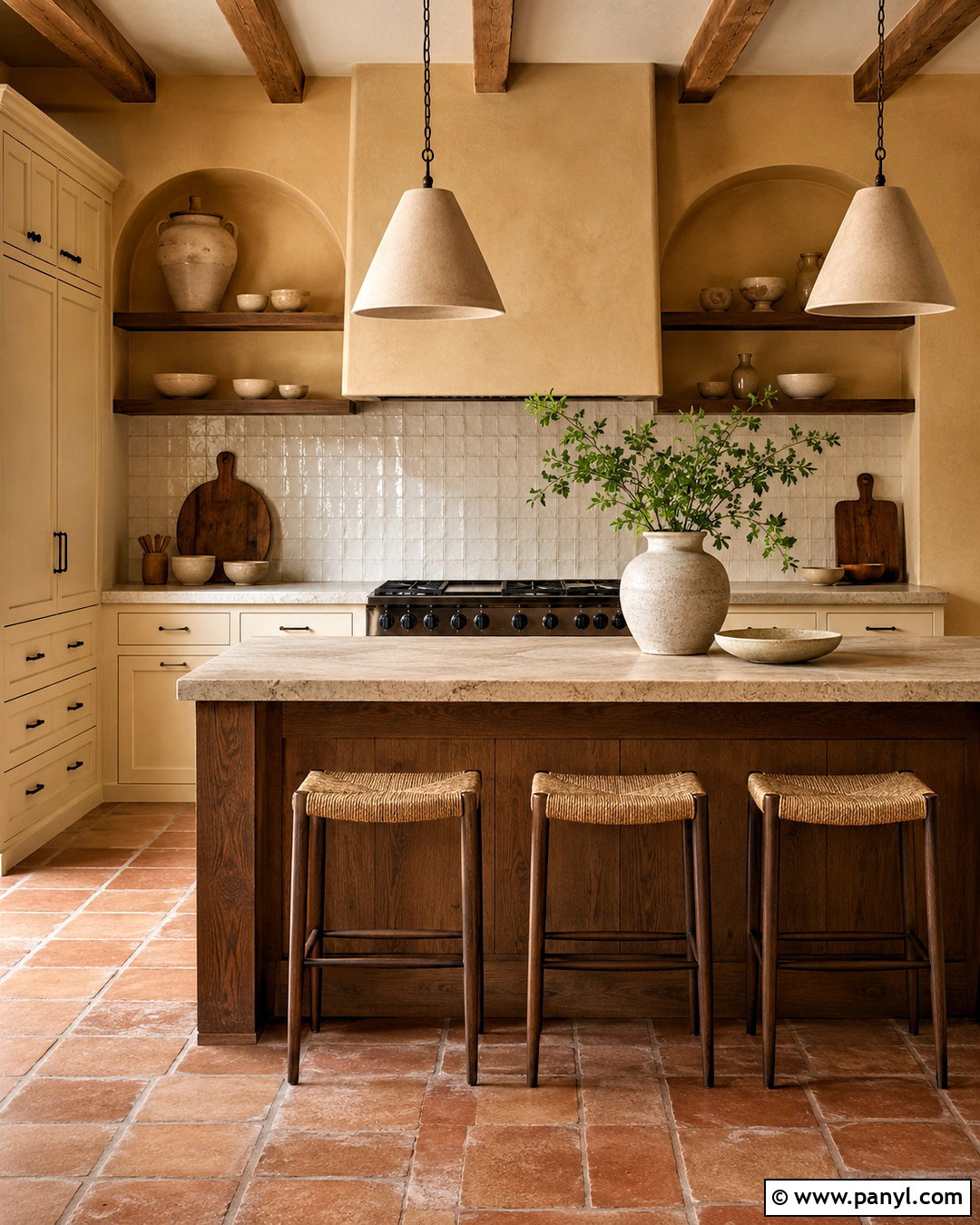 Ochre Kitchen Walls - 40 kitchen colors for walls