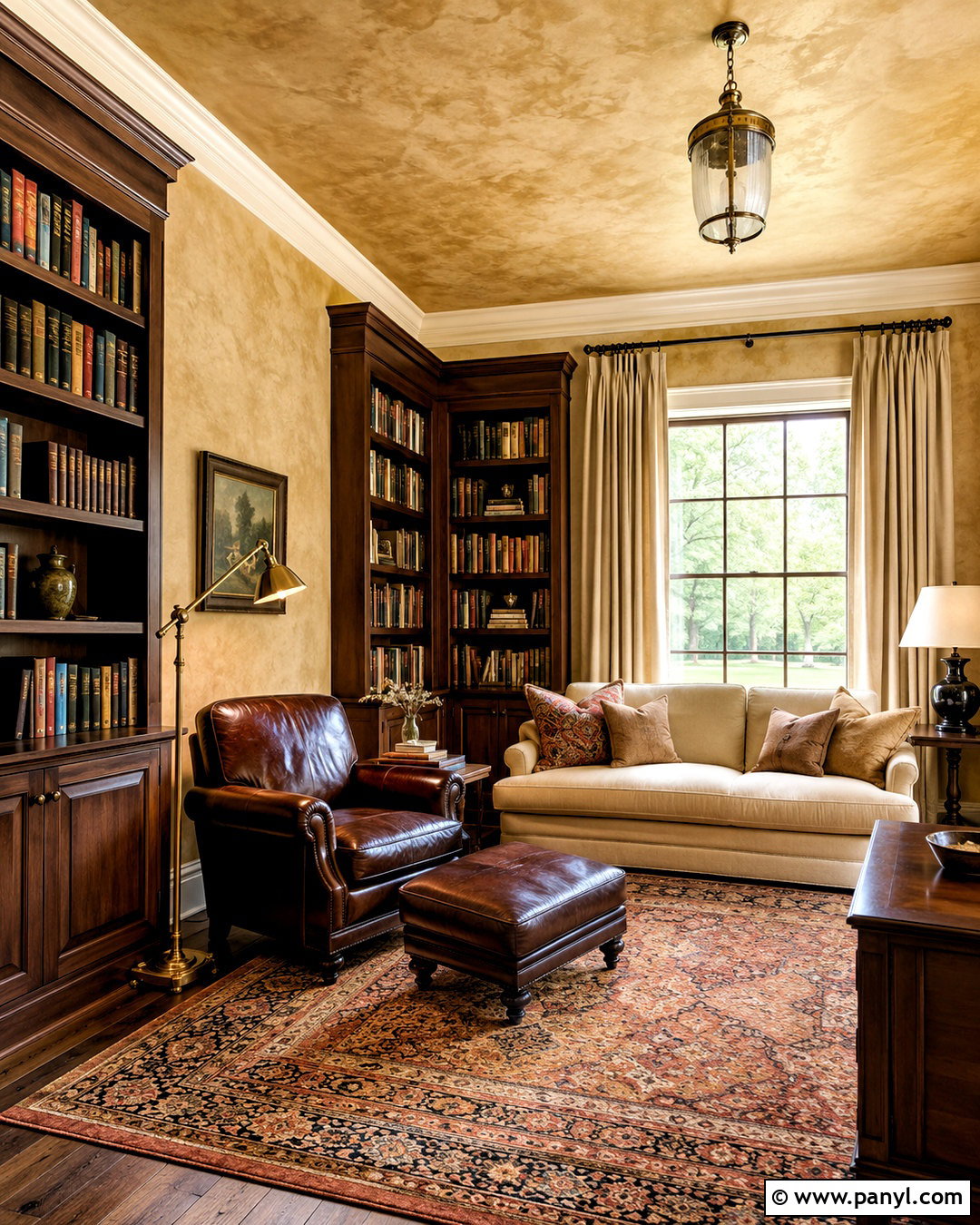 Ochre Lime Plaster Reading Room - 20 lime plaster walls