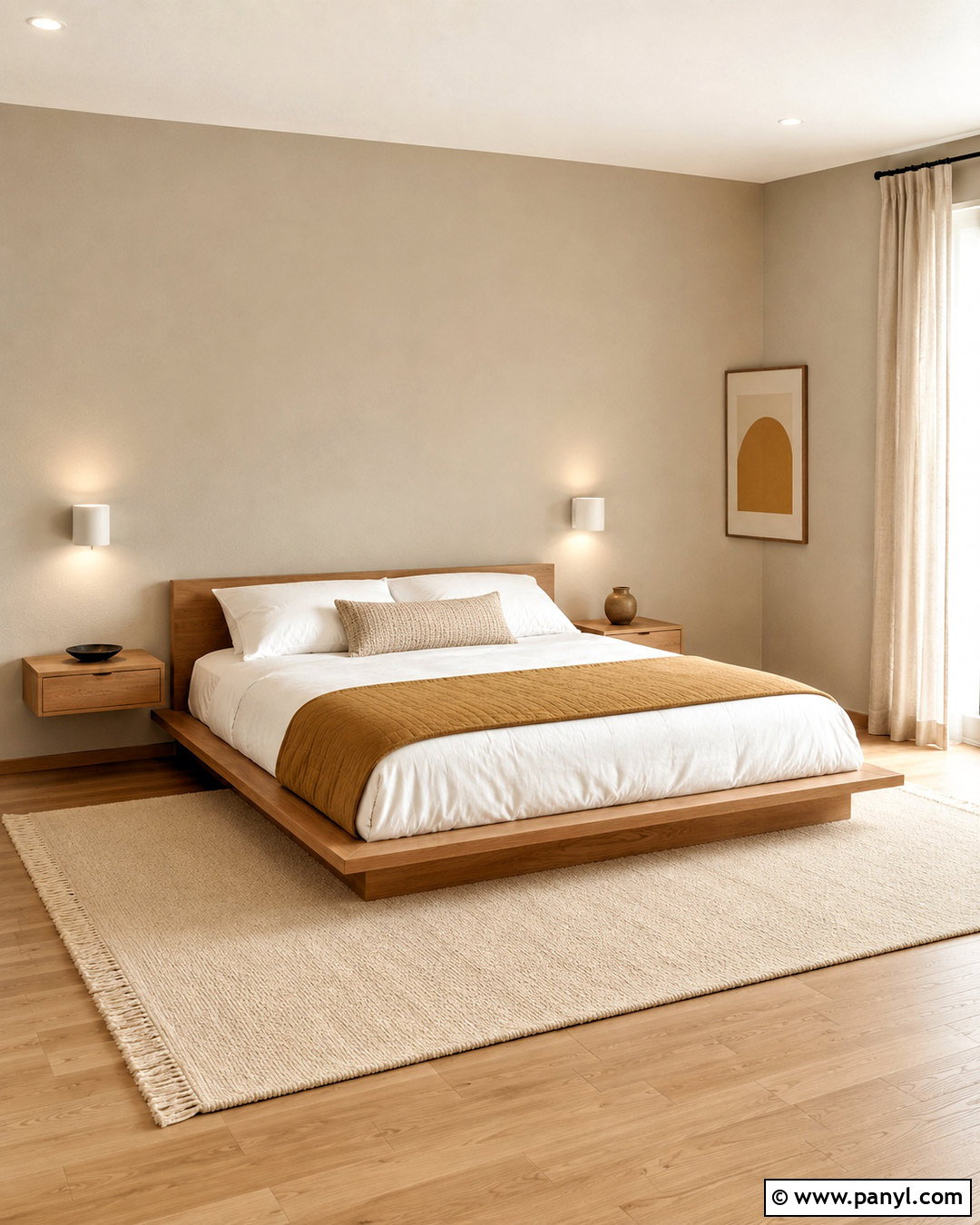 Ochre Minimalist Bedroom - 20 ochre bedroom ideas