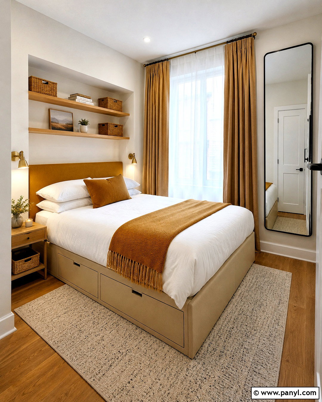 Ochre Small Bedroom - 20 ochre bedroom ideas