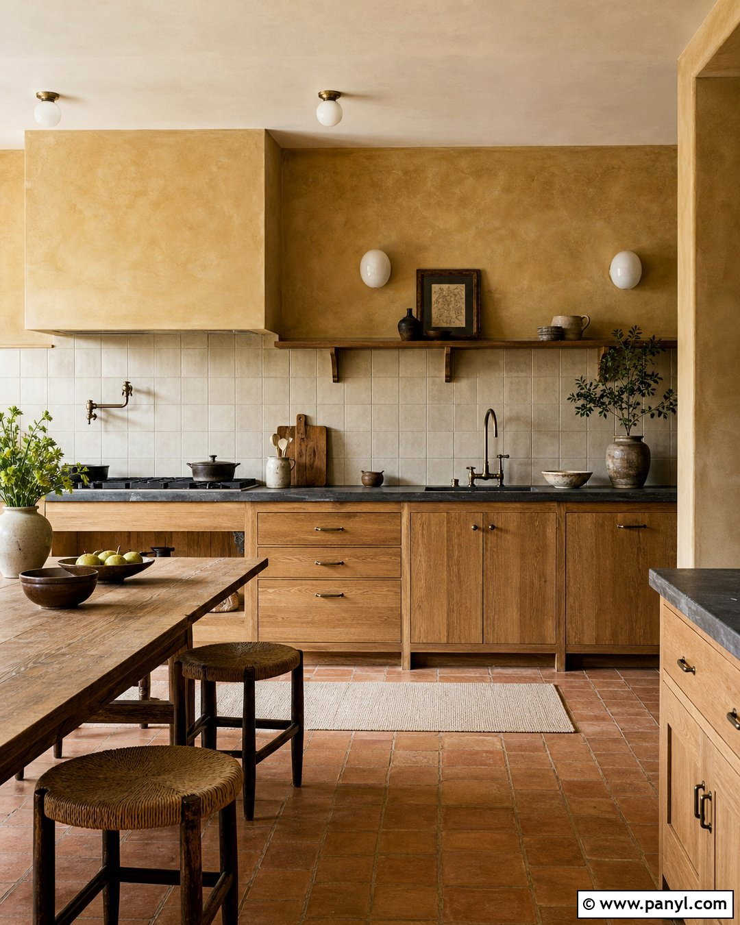 Ochre Wabi Sabi Walls - 25 Wabi Sabi Wall Color Ideas