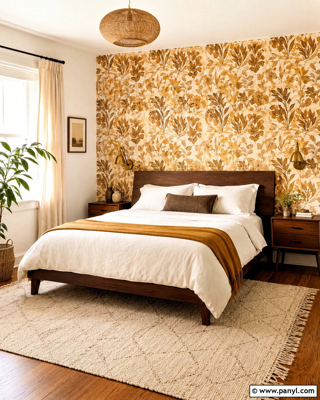 Ochre Wallpaper Bedroom - 20 ochre bedroom ideas