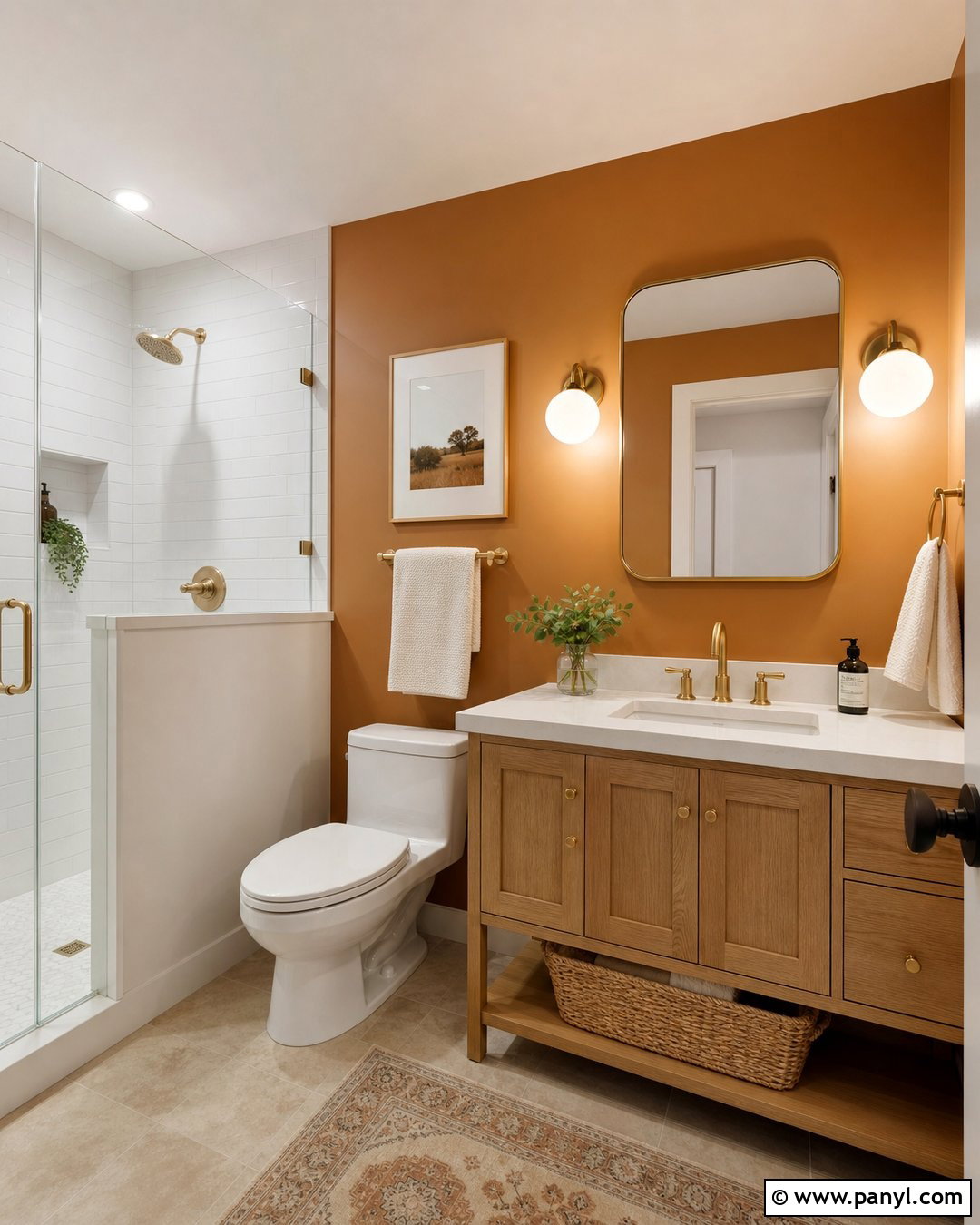 Ochre Walls In A Bathroom - 35 ochre walls