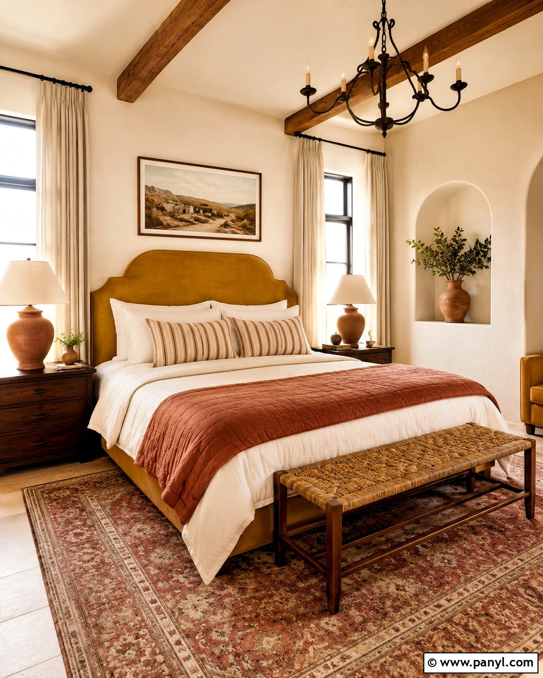 Ochre Yellow Guest Room With Terracotta - 20 ochre yellow ideas