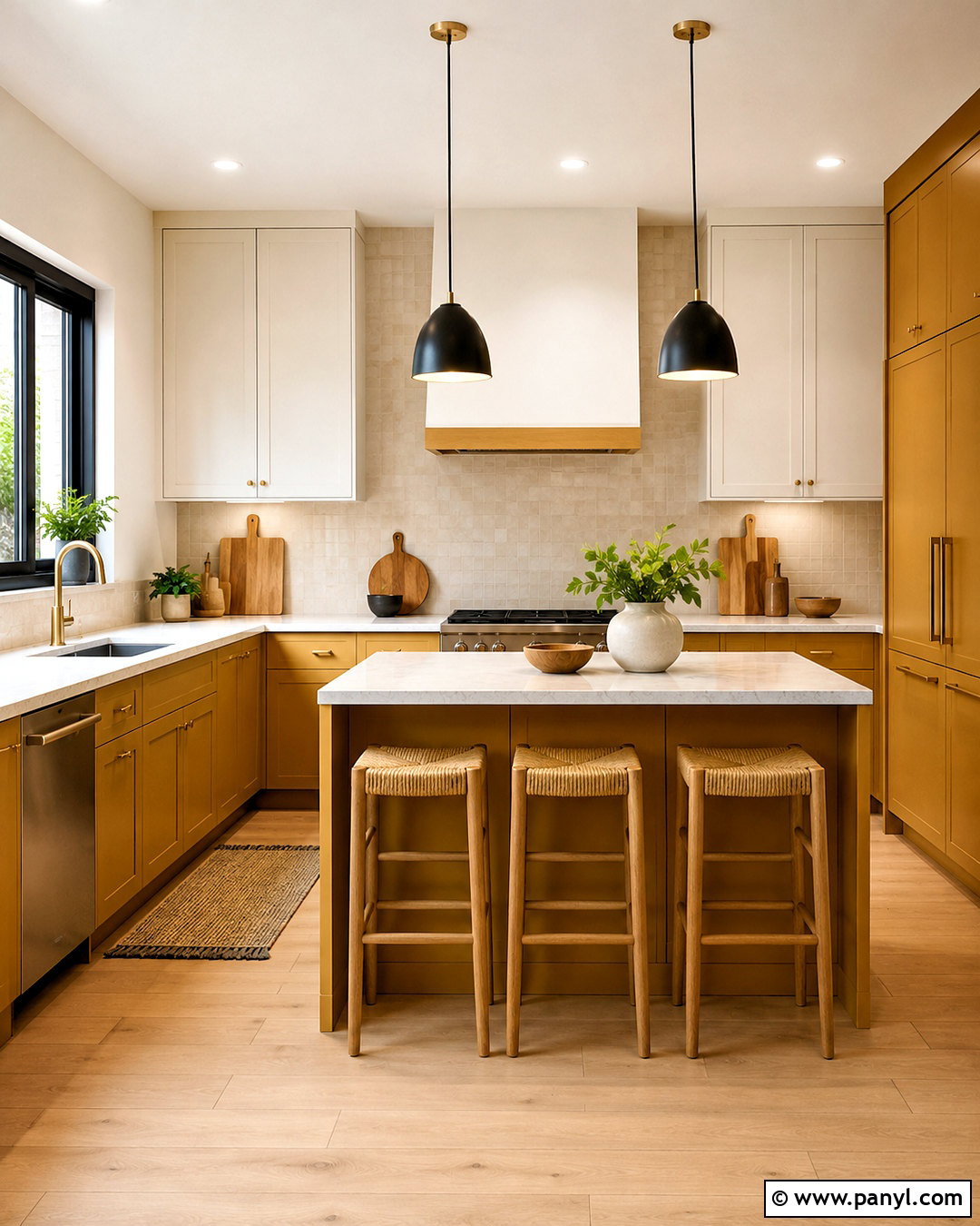 Ochre Yellow Kitchen Cabinets With White Walls - 20 ochre yellow ideas