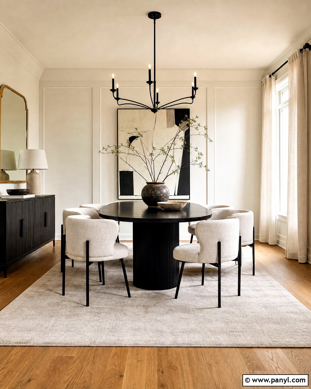 Off White And Black Dining Room - 20 off white room color ideas