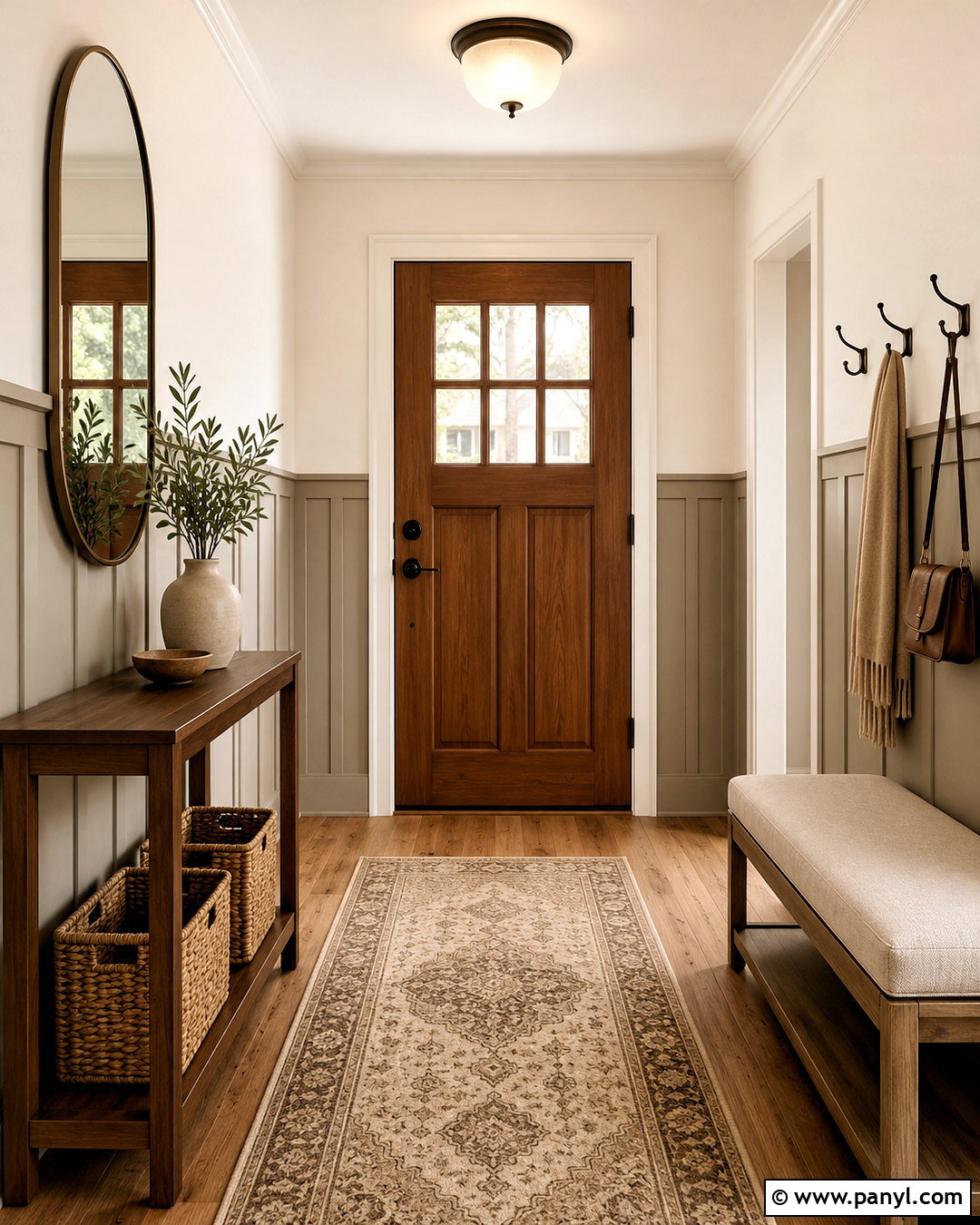 Off-White And Taupe Entryway - 20 off white colour ideas