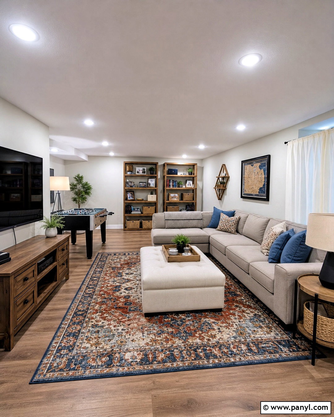 Off White Basement Family Room - 20 off white wall paint ideas