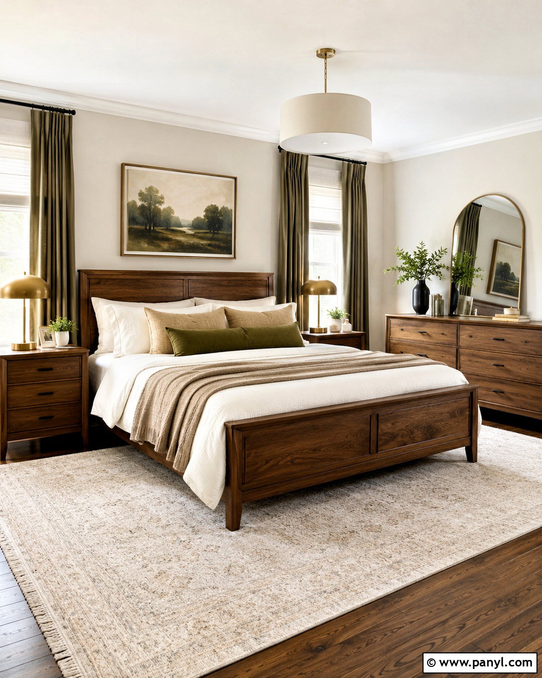 Off White Bedroom With Walnut Furniture - 20 off white interior ideas