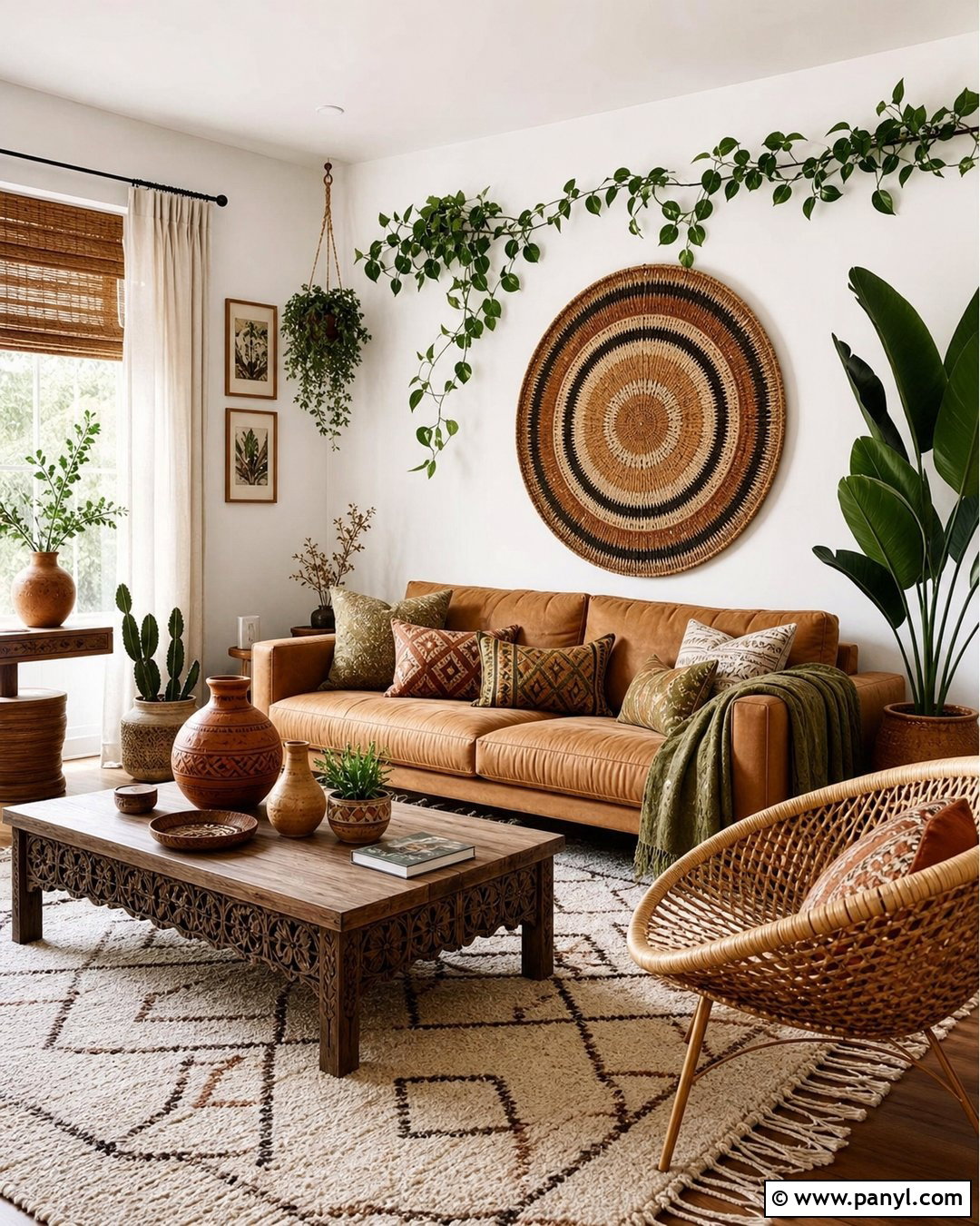 Off White Boho Living Room - 45 off white walls