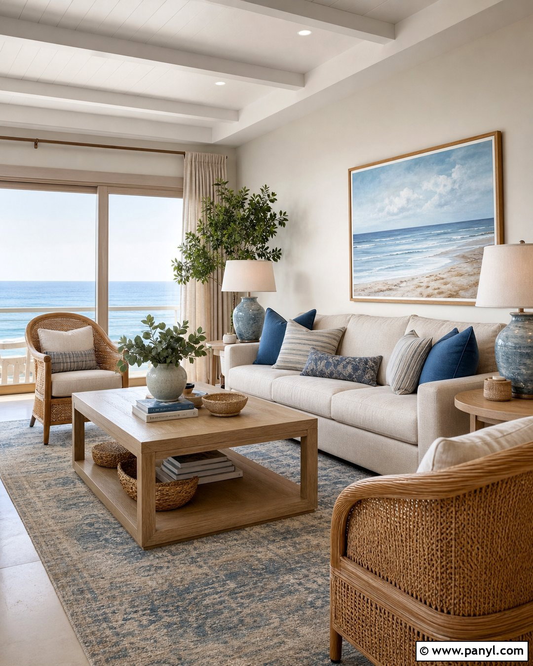 Off White Coastal Interior - 20 Best Off White Wall Color Ideas