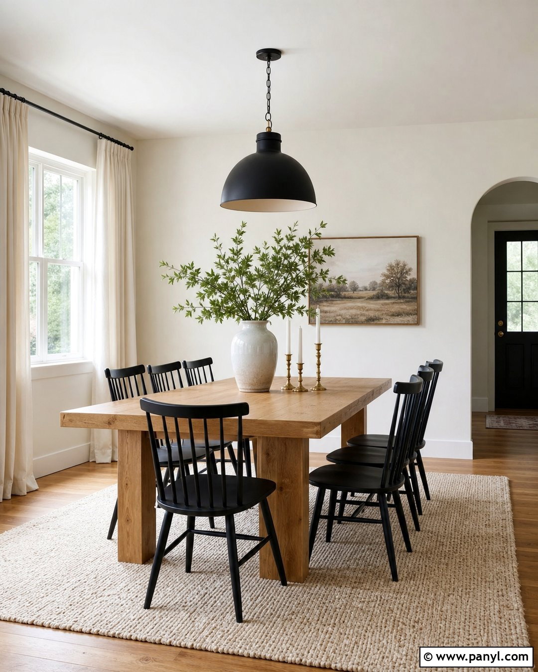 Off White Dining Room With Black Chairs - 35 off white wall color ideas