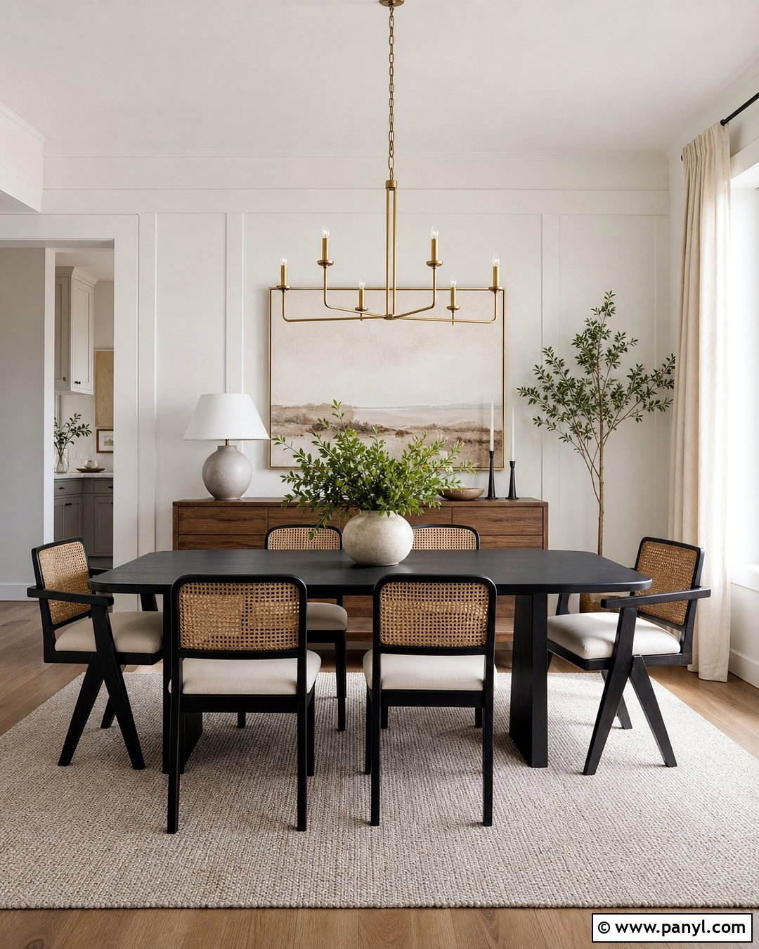 Off White Dining Room With Black Furniture - 30 off white walls with white trim ideas