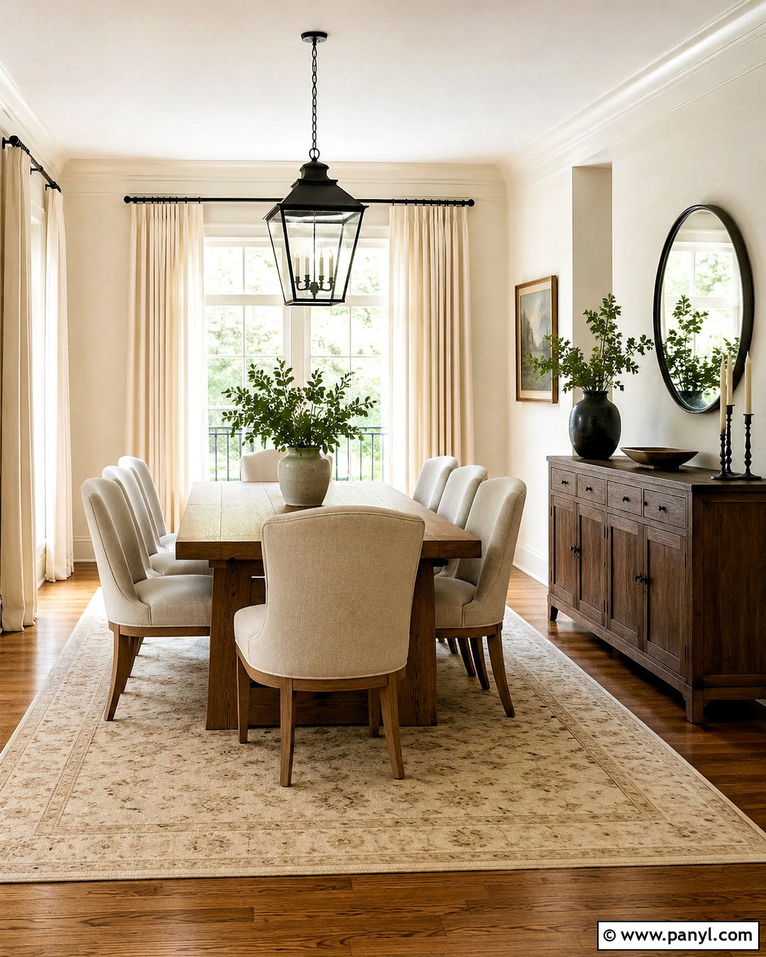 Off White Dining Room With Warm Wood - 20 off white interior ideas