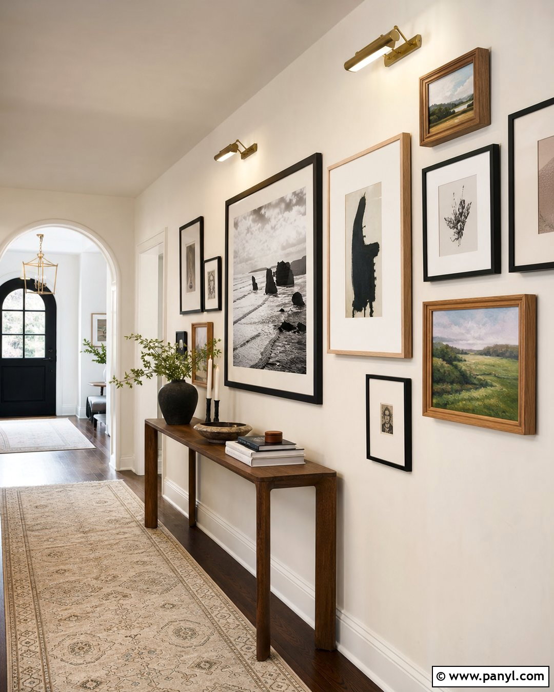 Off White Hallway Gallery Wall - 45 off white walls