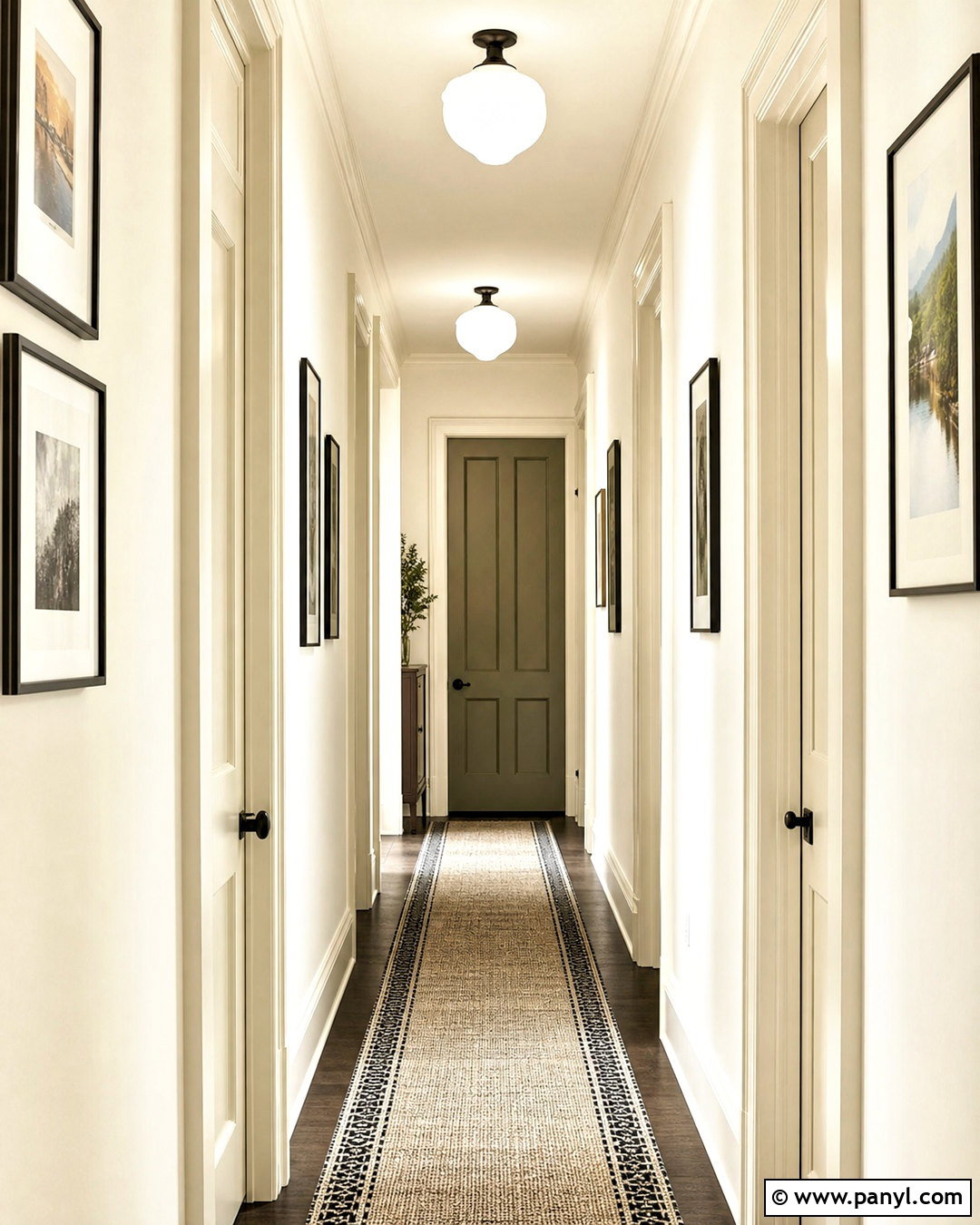 Off White Hallway With Matching Trim - 20 off white wall paint ideas