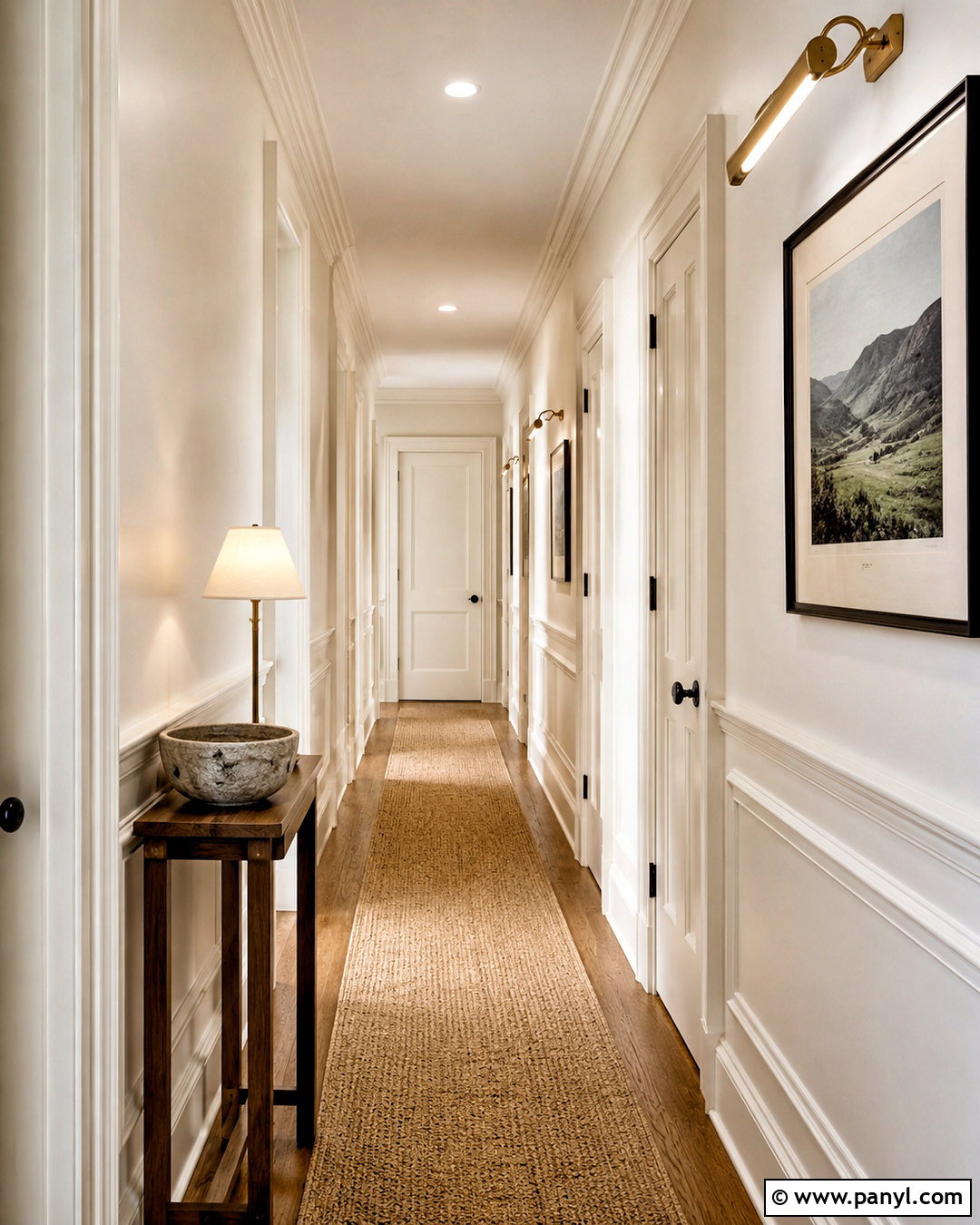 Off White Hallway With Wall Molding - 20 off white interior ideas