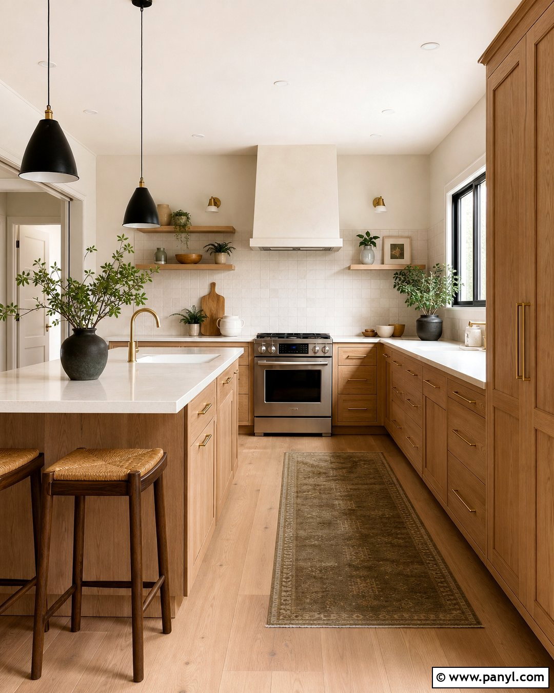 Off White Kitchen With Oak Cabinets - 35 off white wall color ideas