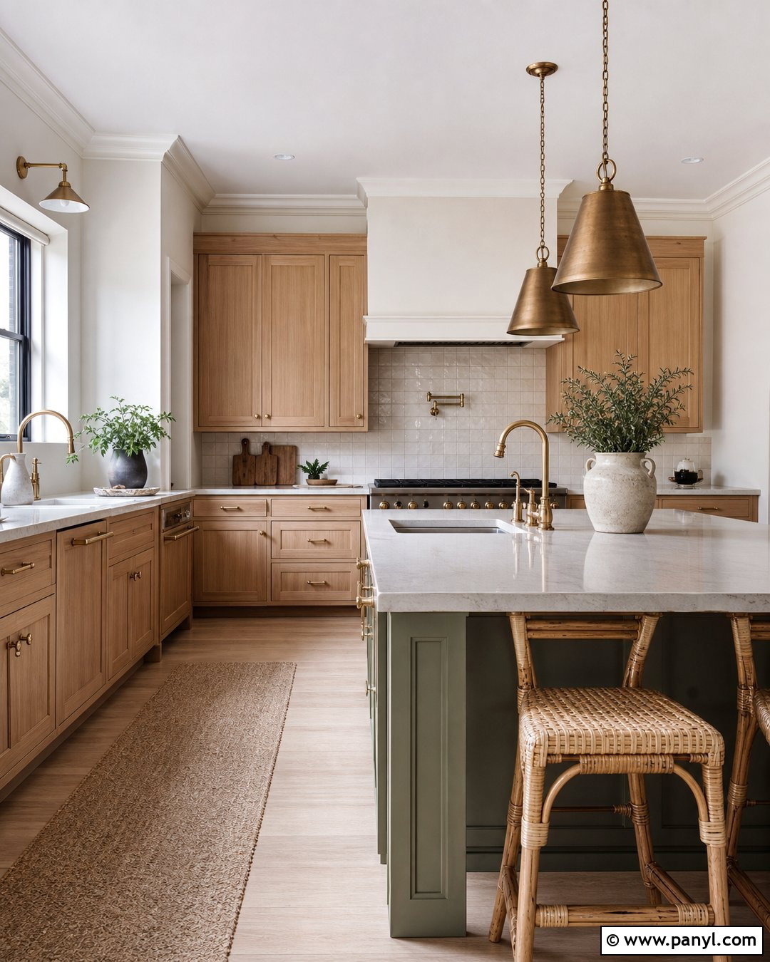 Off White Kitchen With Wood Cabinets - 30 off white walls with white trim ideas