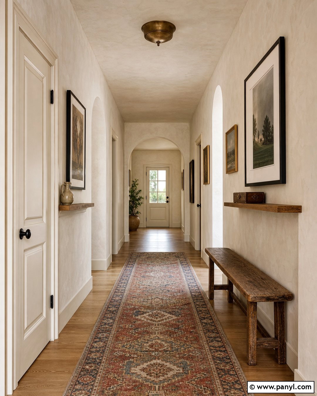 Off White Limewash Hallway - 25 Limewash Walls And Ceiling Ideas