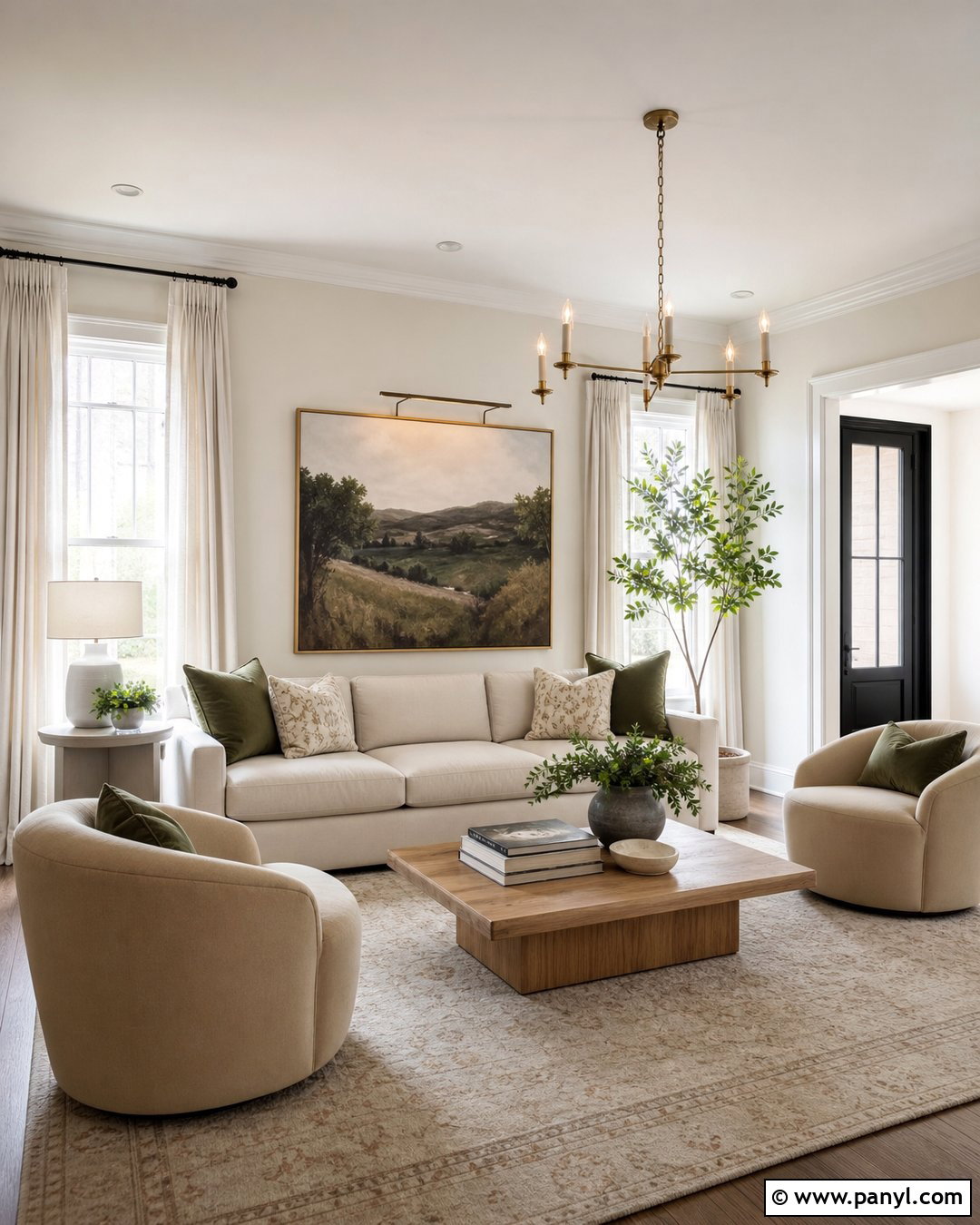 Off White Living Room With Beige Furniture - 30 off white walls with white trim ideas