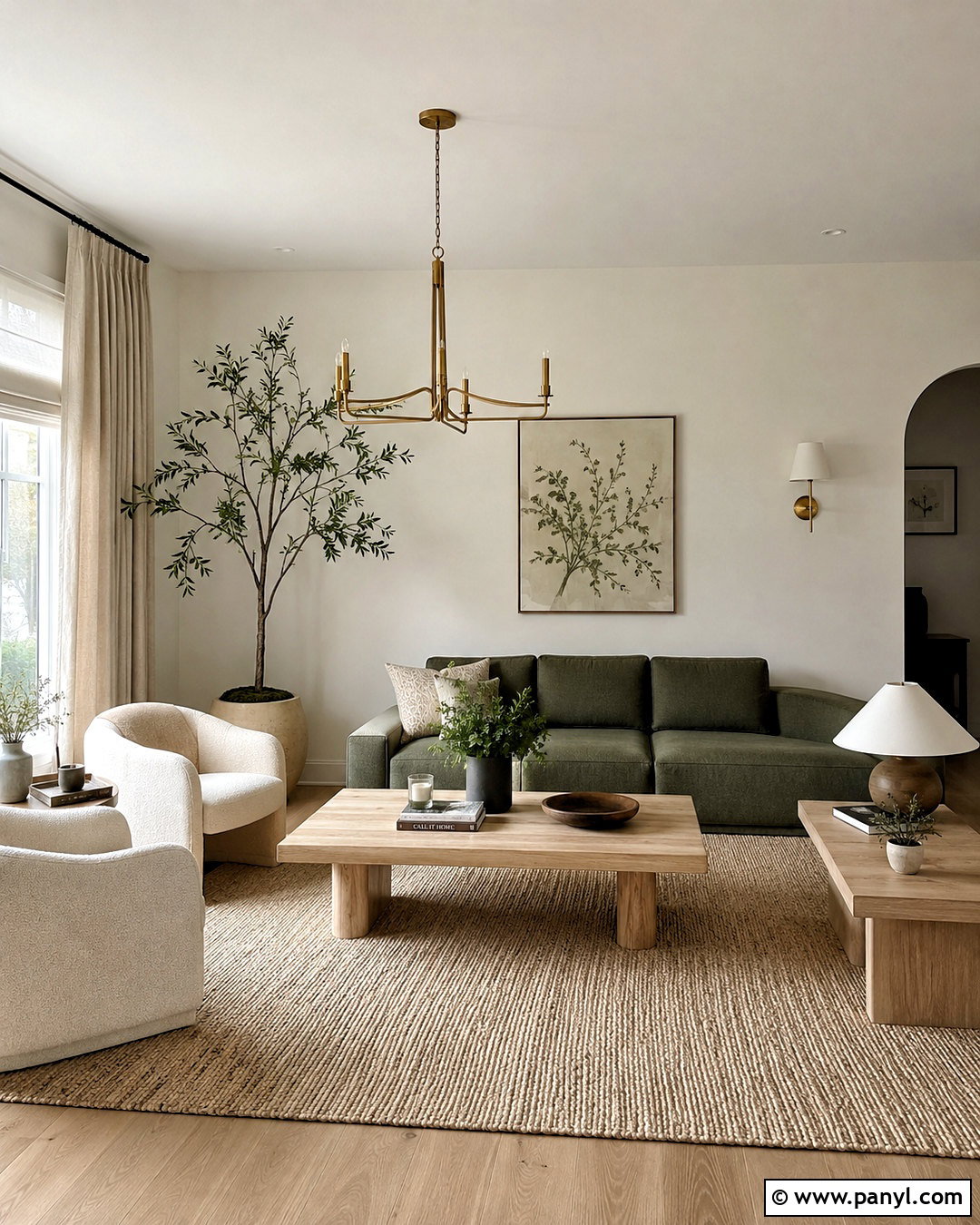 Off White Living Room With Sage Green - 20 off white interior ideas