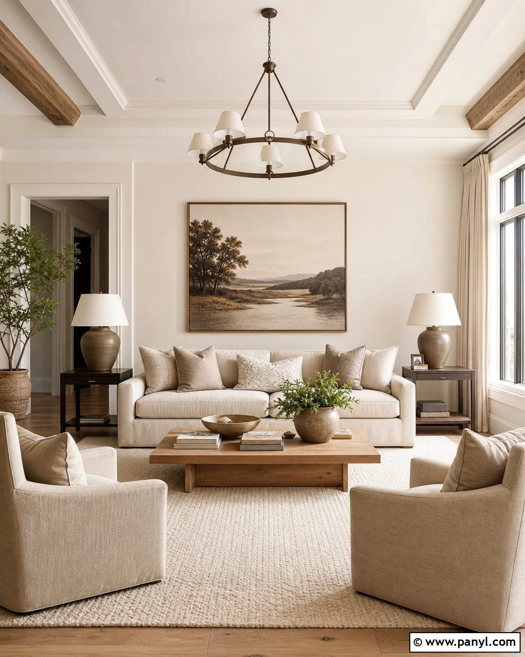 Off White Living Room With Warm Beige - 45 off white walls