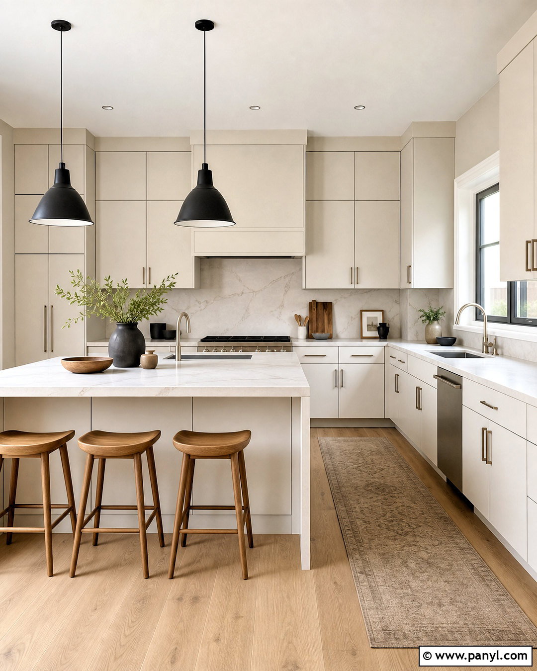 Off White Modern Kitchen - 20 off white room color ideas