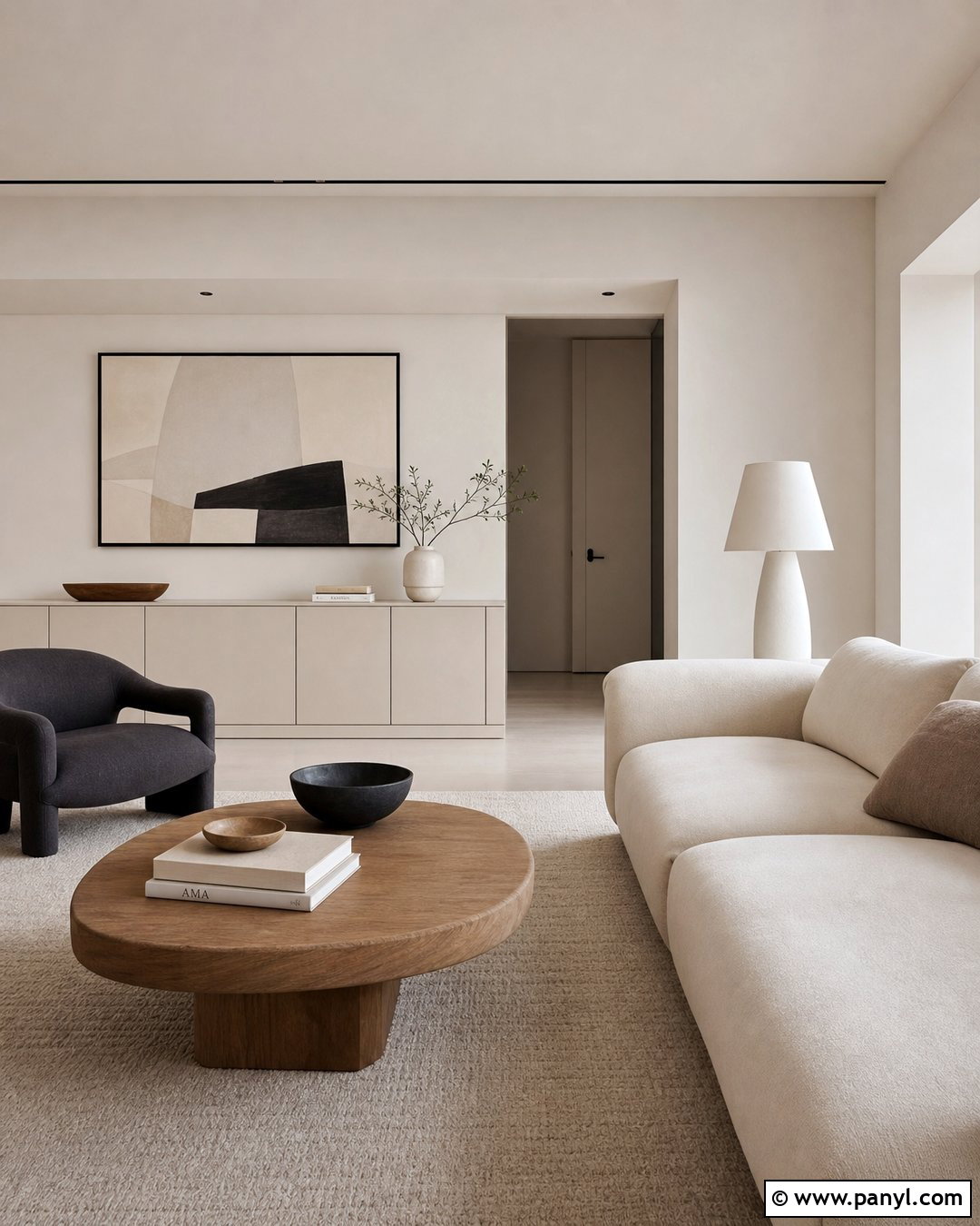Off White Modern Minimalist Interior - 20 Best Off White Wall Color Ideas