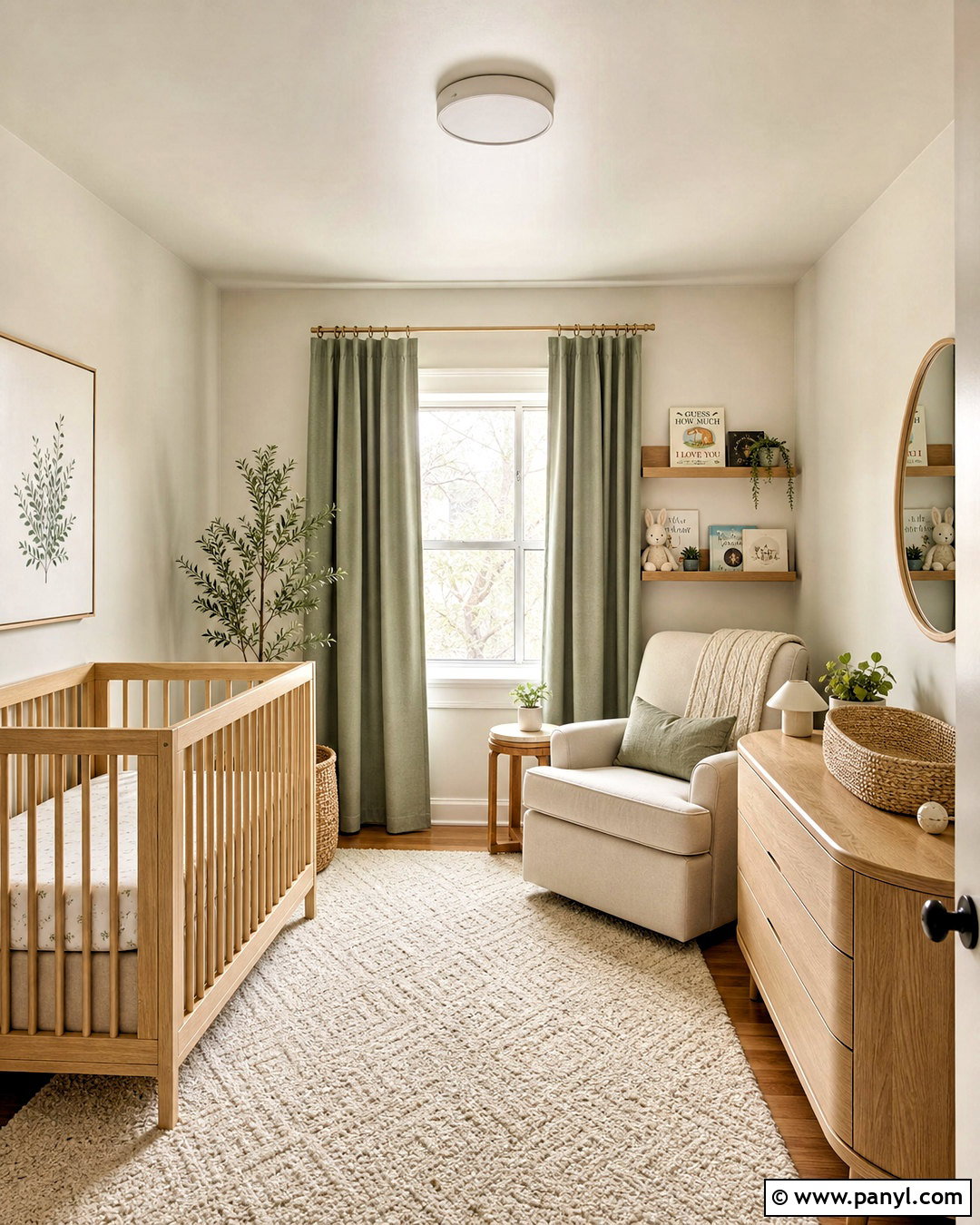 Off White Nursery With Natural Wood - 20 off white interior paint ideas