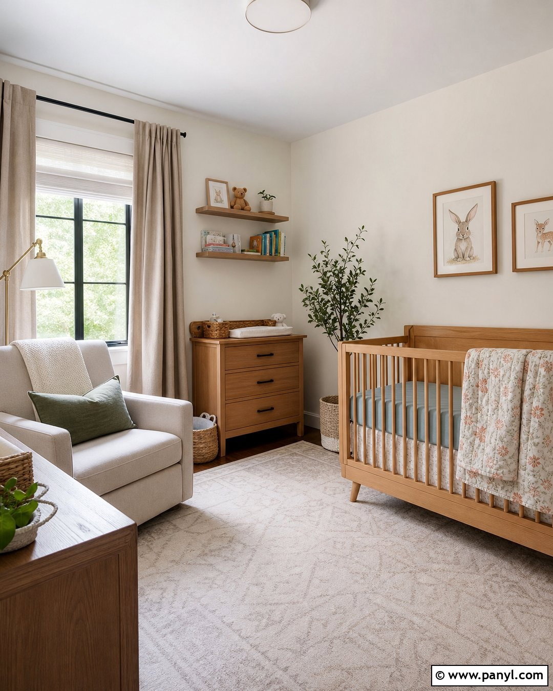 Off White Nursery With Soft Pastels - 35 off white wall color ideas