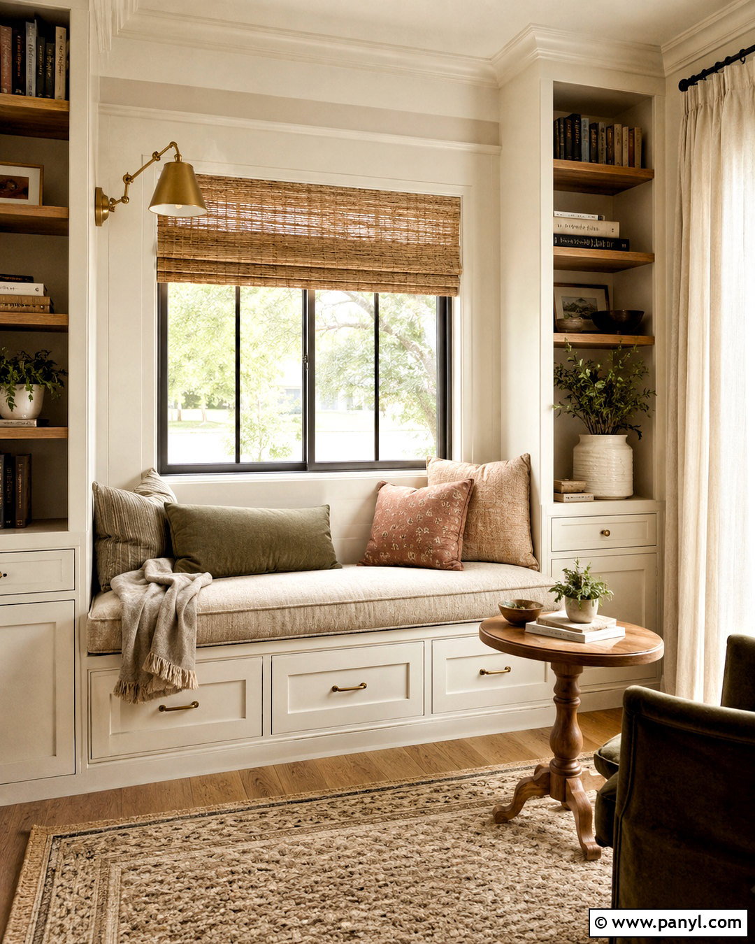 Off White Reading Nook With Built-In Seating - 20 off white interior ideas