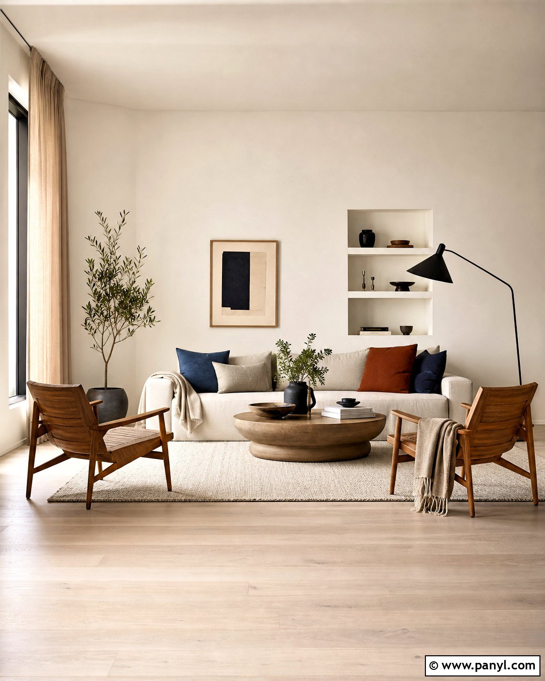 Off White Scandinavian Living Room - 20 off white room color ideas