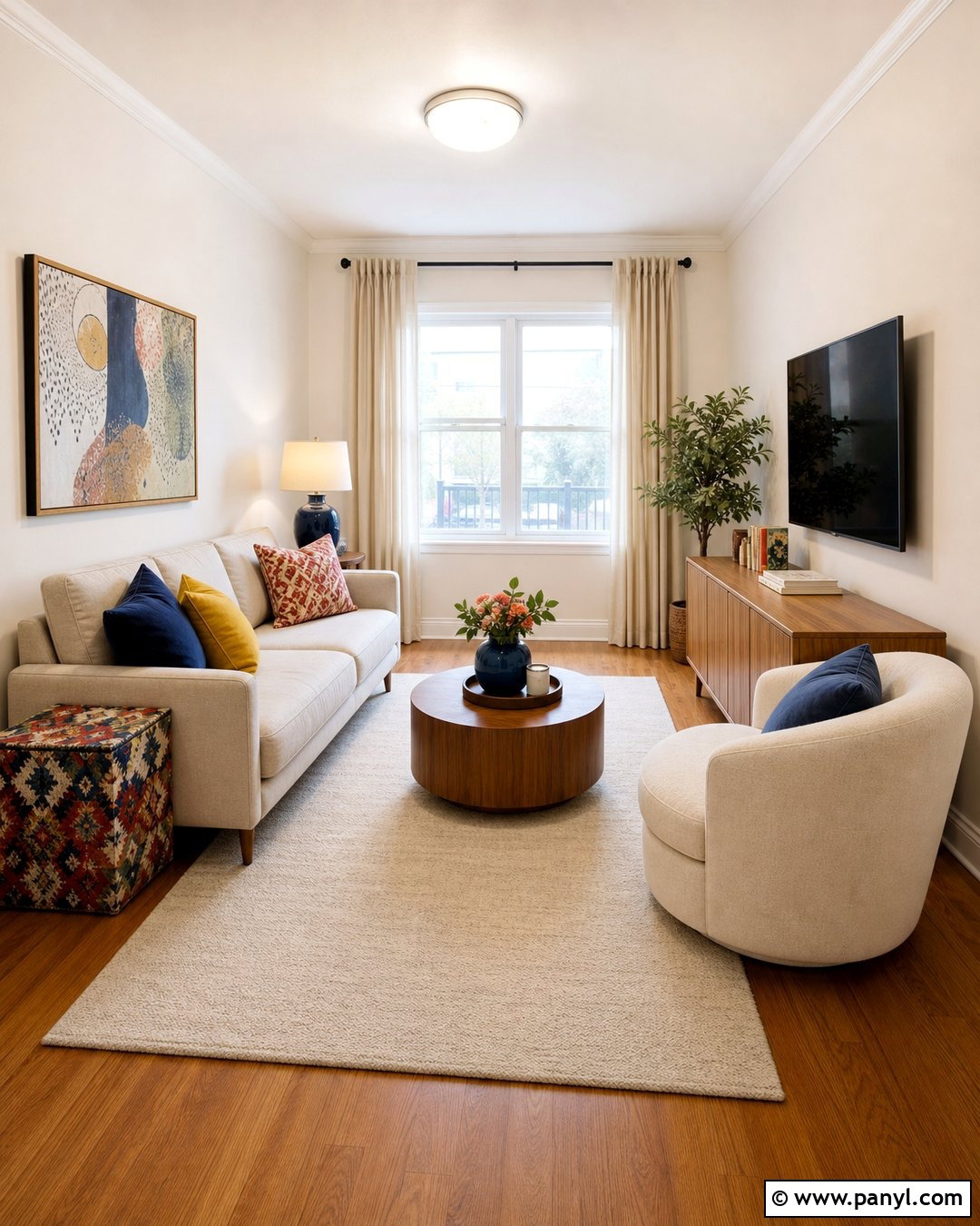Off White Small Living Room - 45 off white walls
