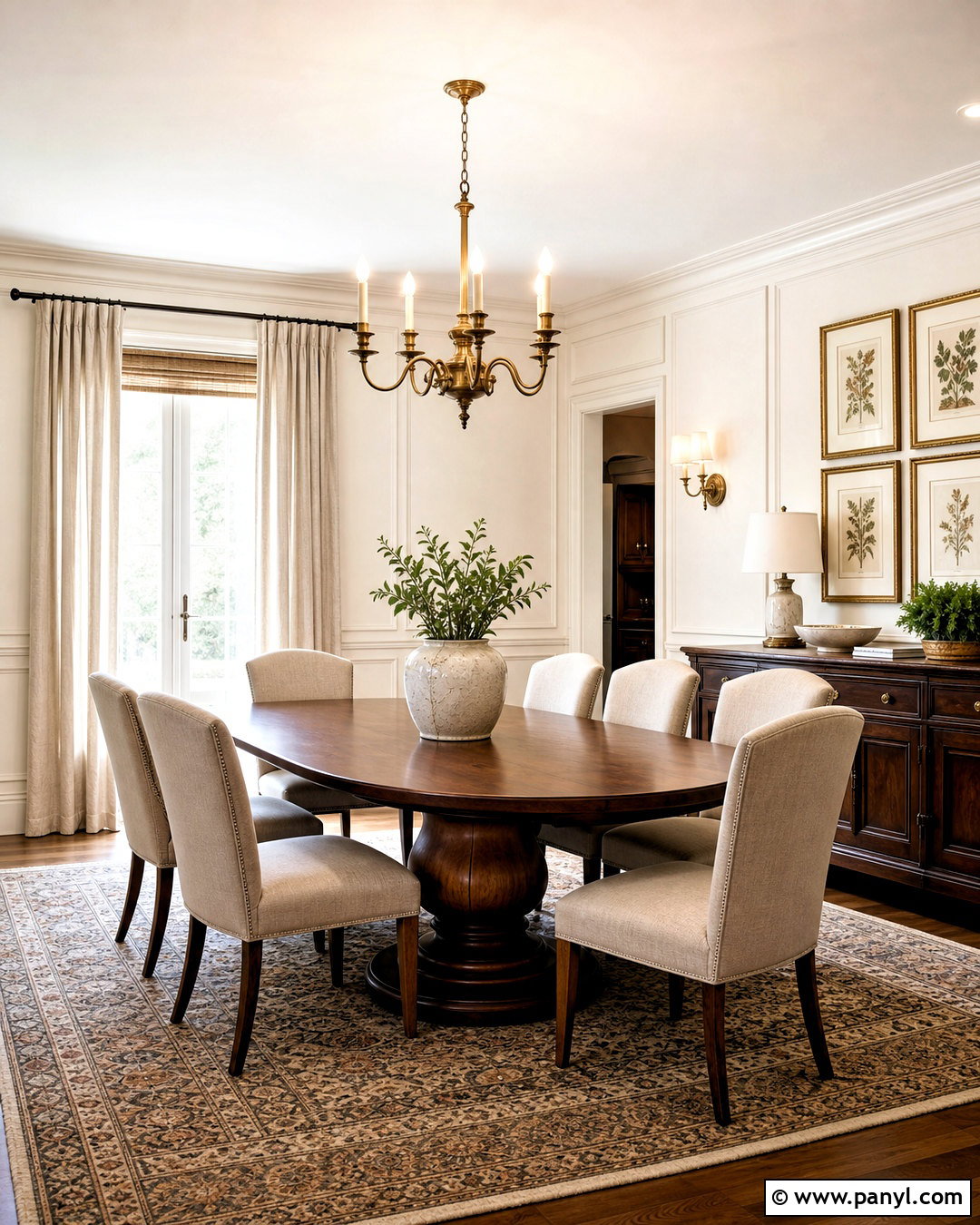 Off White Traditional Dining Room - 20 off white room color ideas