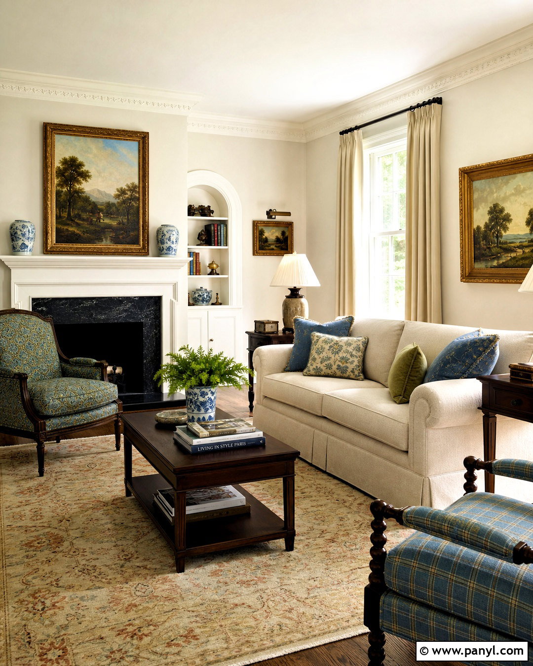 Off White Traditional Living Room - 20 off white wall paint ideas