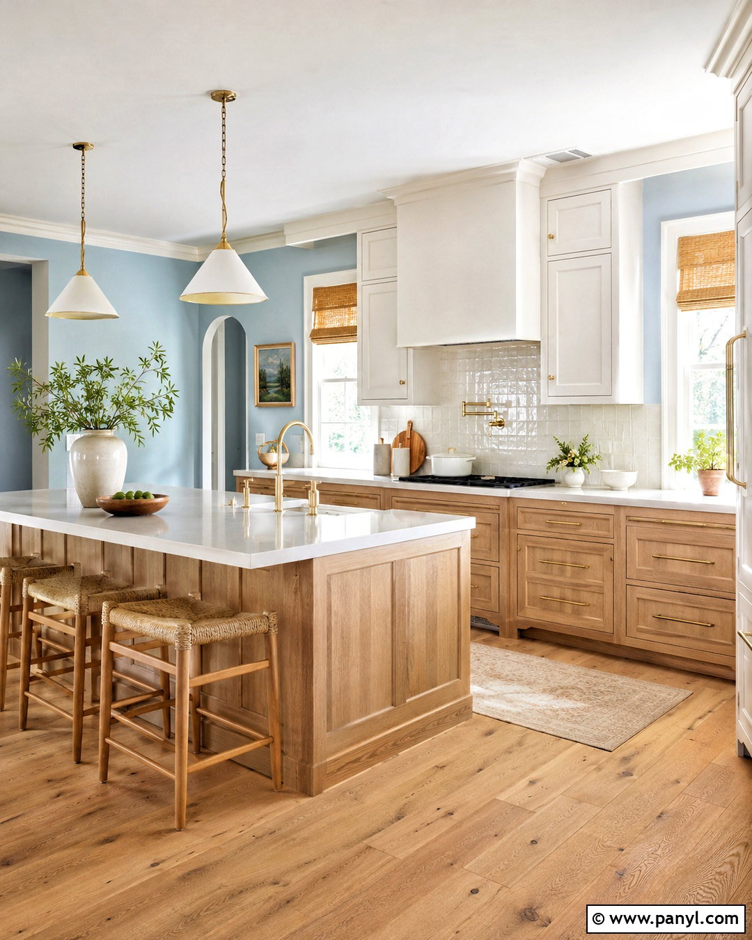 Off-White Trim With Light Blue Walls - 20 off white trim ideas