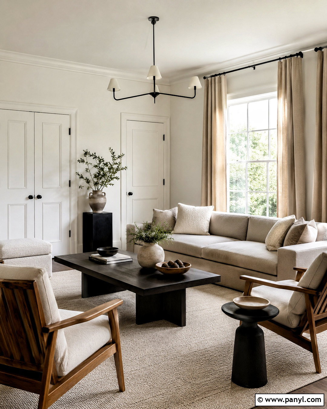 Off-White Trim With Monochrome Walls - 20 off white trim ideas