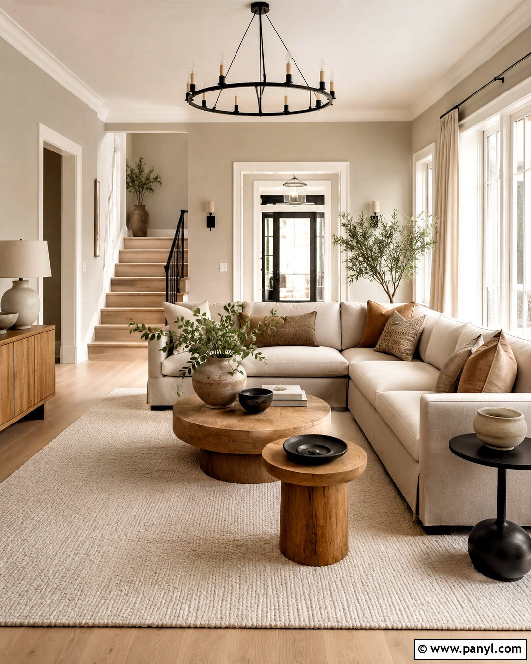Off-White Trim With Warm Greige Walls - 20 off white trim ideas