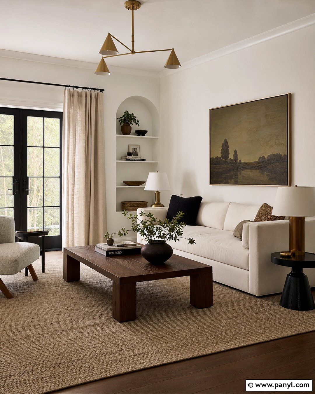 Off White Walls With Brass Accents - 45 off white walls