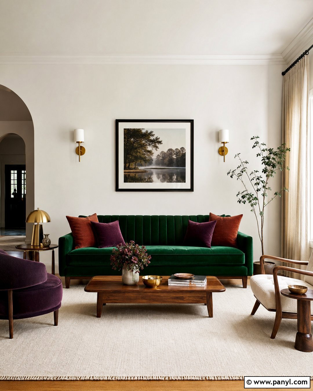 Off White Walls With Jewel Tone Furniture - 45 off white walls