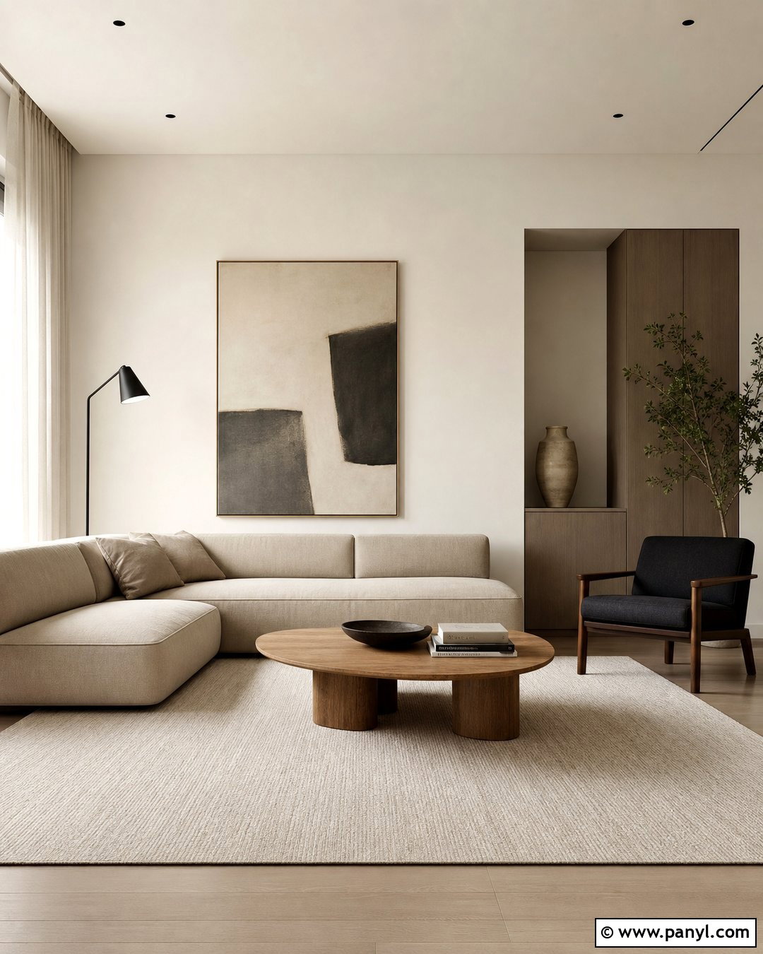 Off White Walls With Minimalist Decor - 35 off white wall color ideas