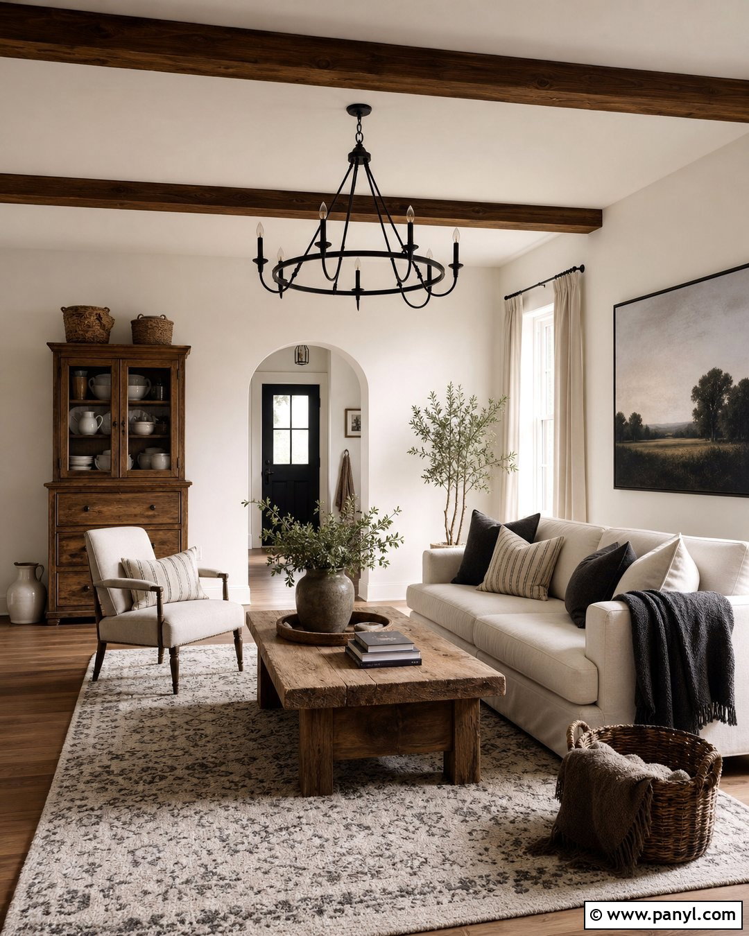 Off White Walls With Modern Farmhouse Decor - 35 off white wall color ideas