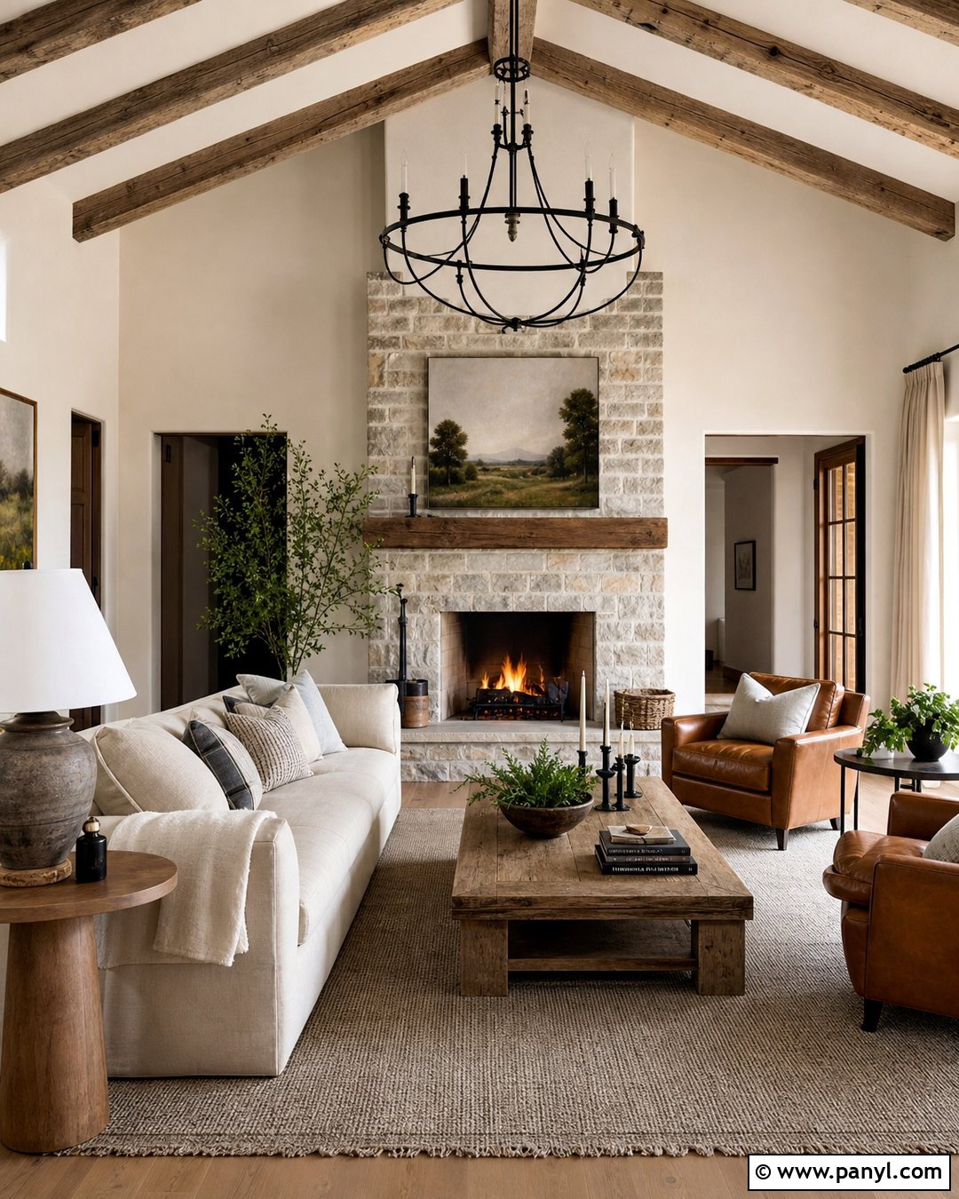 Off White Walls With Rustic Stone - 45 off white walls