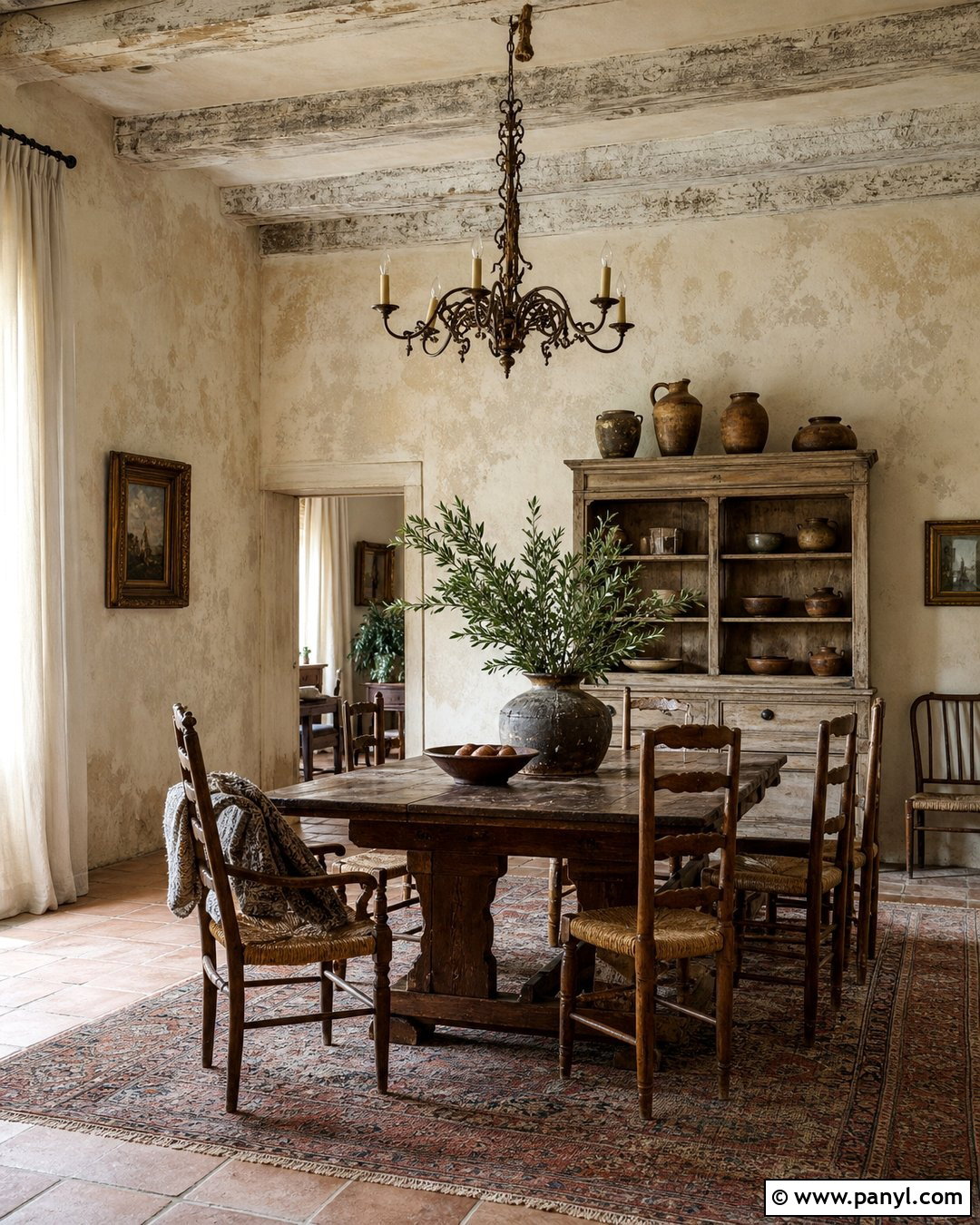 Old World Plaster Patina Wall - 35 patina wall ideas