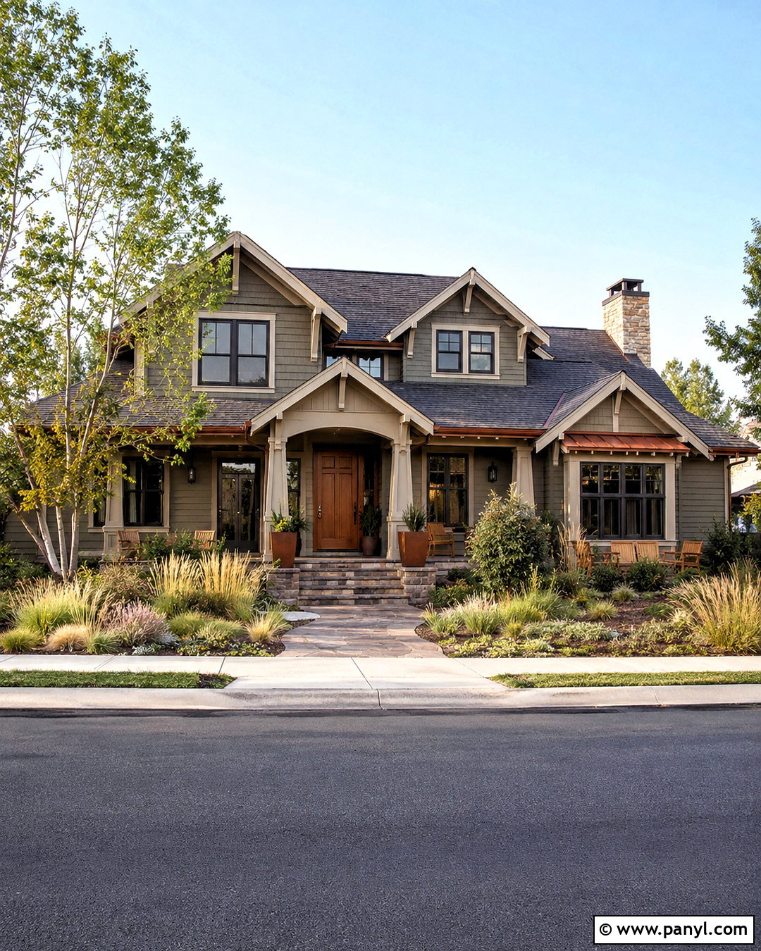 Olive Gray House Paint With Copper Accents - 20 house paint ideas